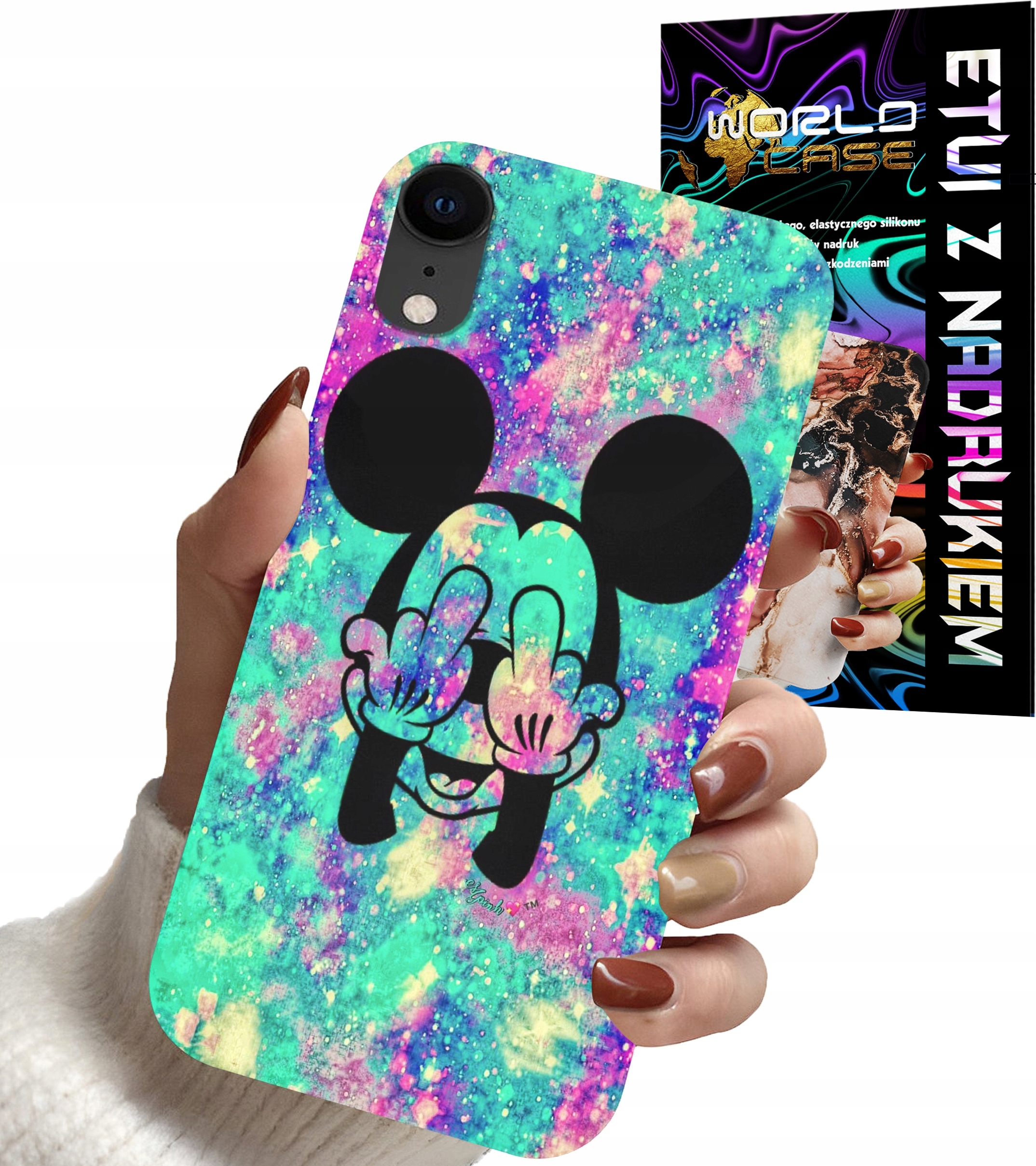 ETUI CASE DO IPHONE XR - MYSZKA MINNIE DAMSKIE WZORY PLECKI