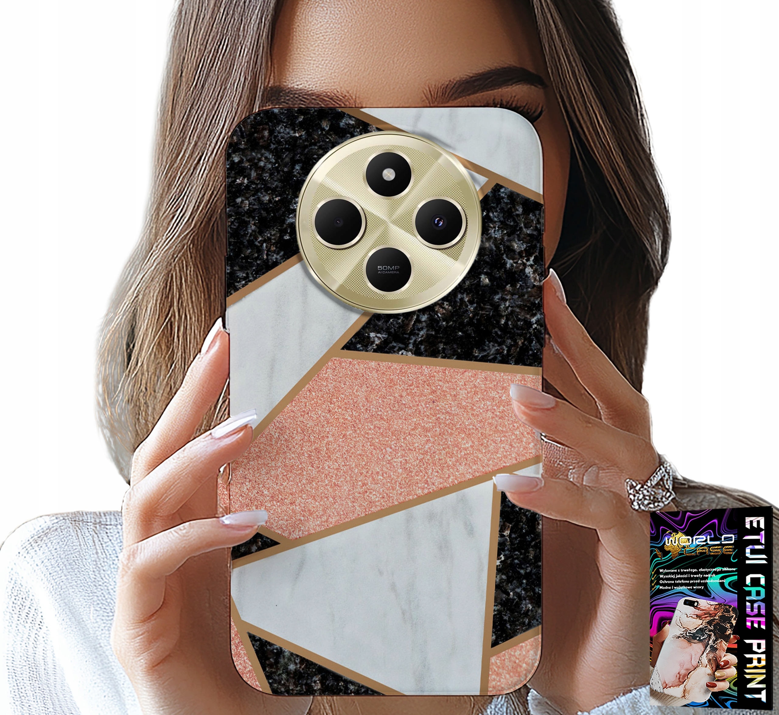 ETUI DO XIAOMI REDMI 14C 4G - ELEGANCKIE MODNE WZORY CASE + SZKŁO