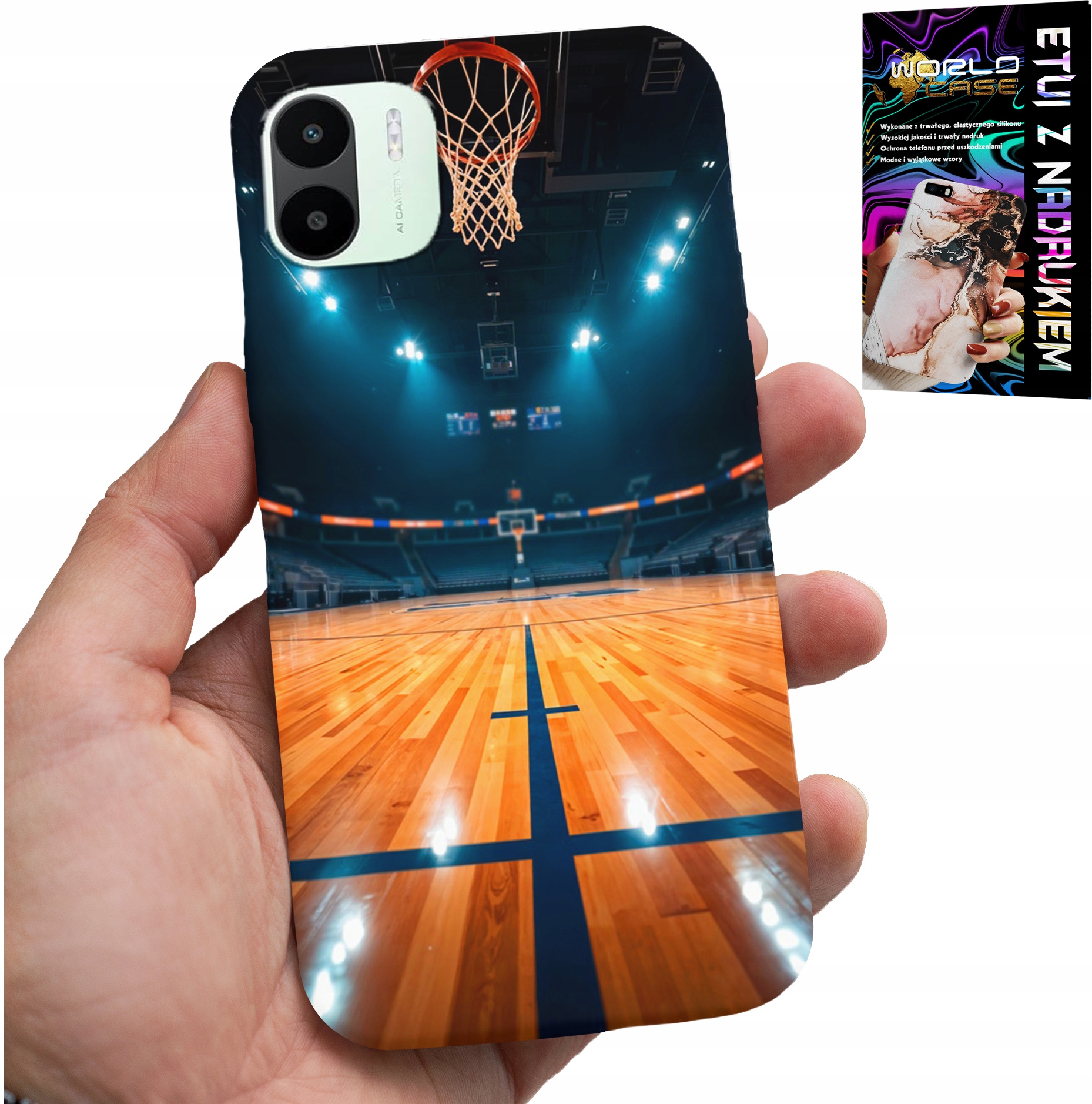 ETUI DO XIAOMI REDMI A2 - KOSZYKÓWKA NBA BOISKO, KOSZ FAN WZORY