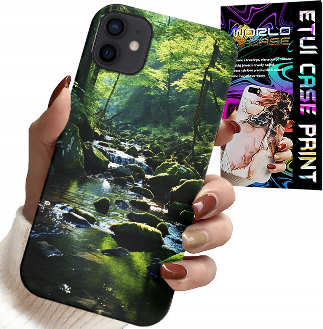 ETUI DO IPHONE 12 MINI - LAS RZEKA STRUMIEŃ PRZYRODA WIDOKI
