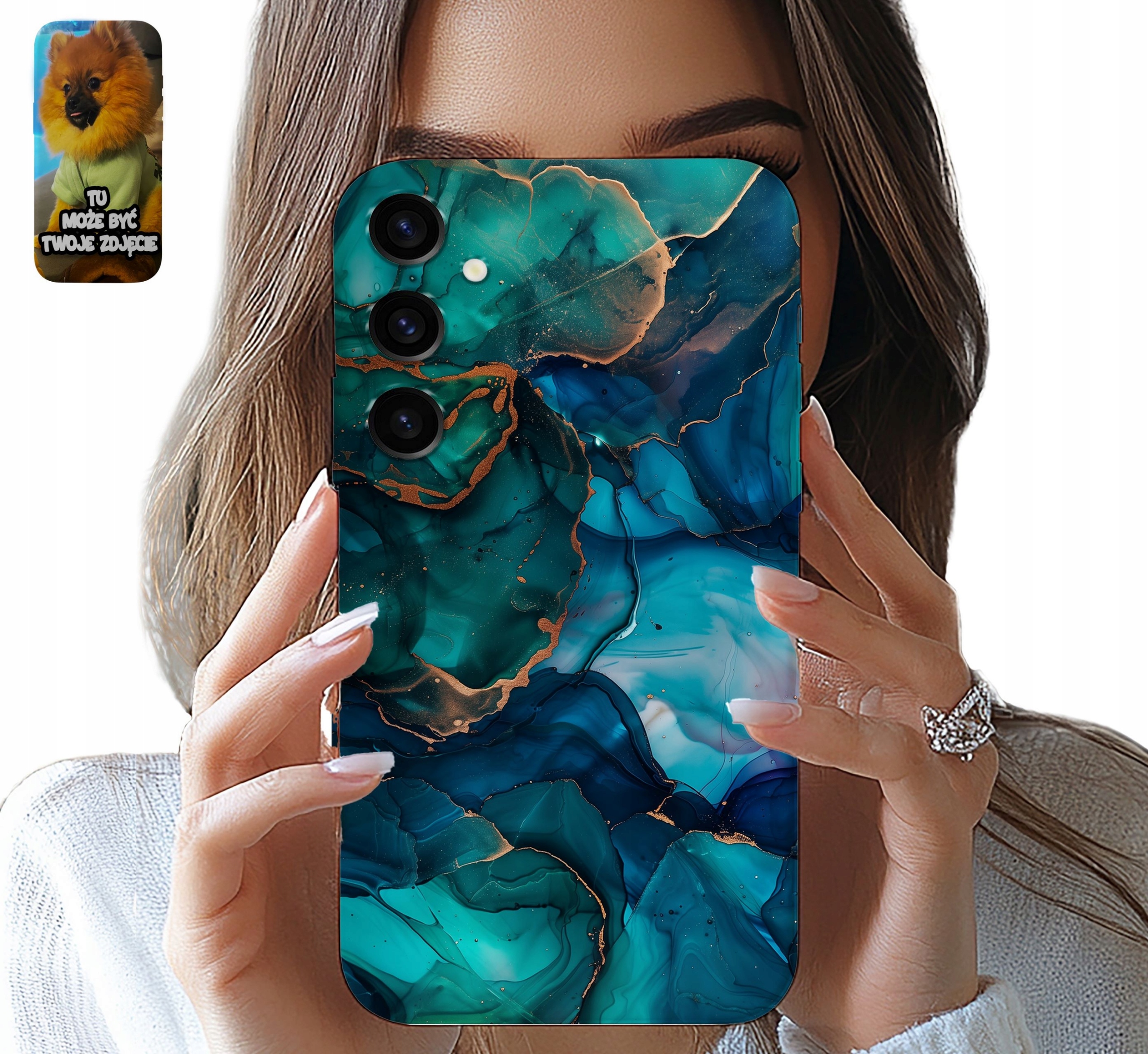 ETUI CASE SAMSUNG GALAXY S24 ELEGANCKI MARMUR KAMIENNE WZORY + SZKŁO