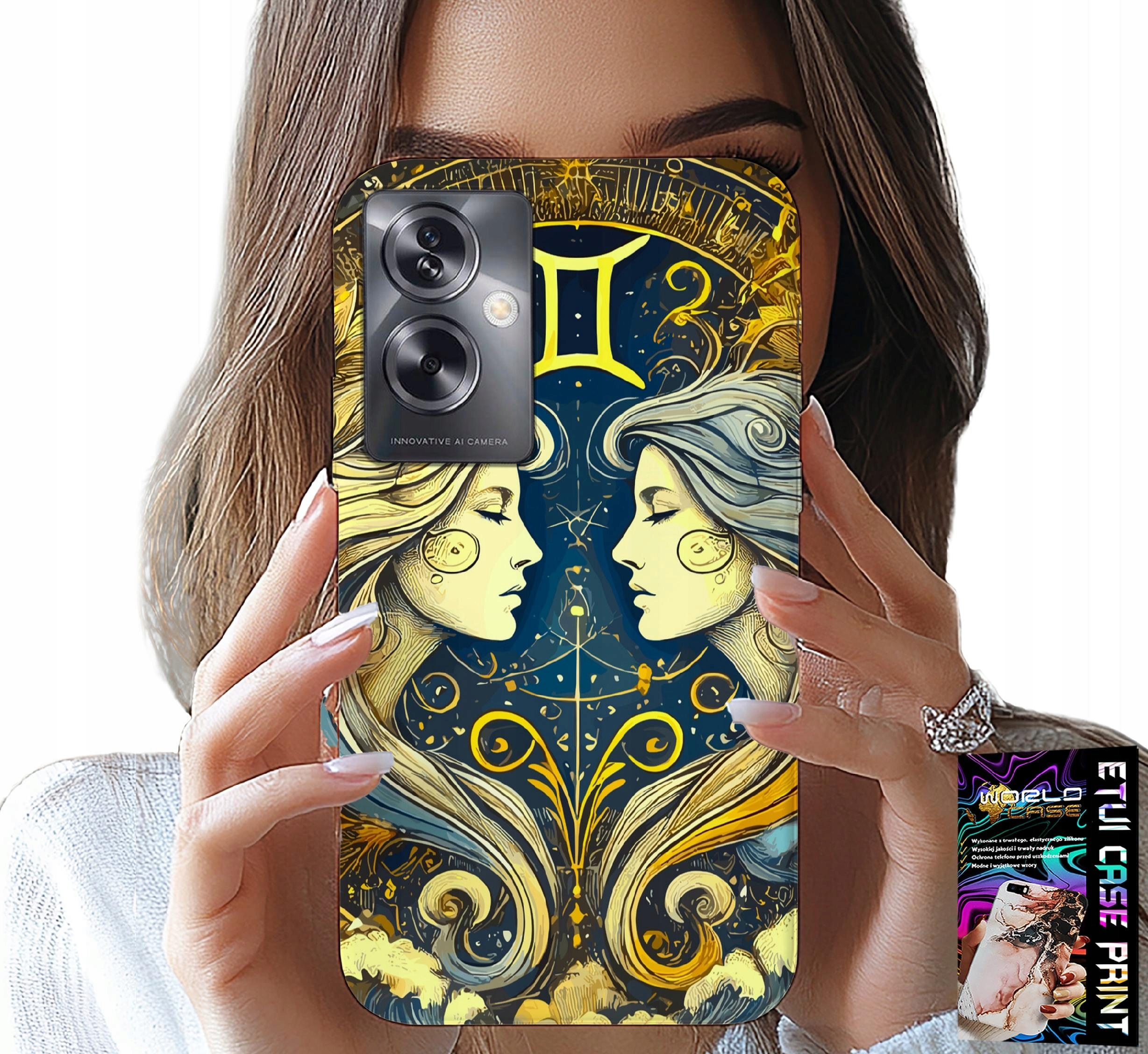 ETUI DO OPPO A79 5G - ZNAK ZODIAKU, BLIŹNIĘTA ASTRONOMIA CASE