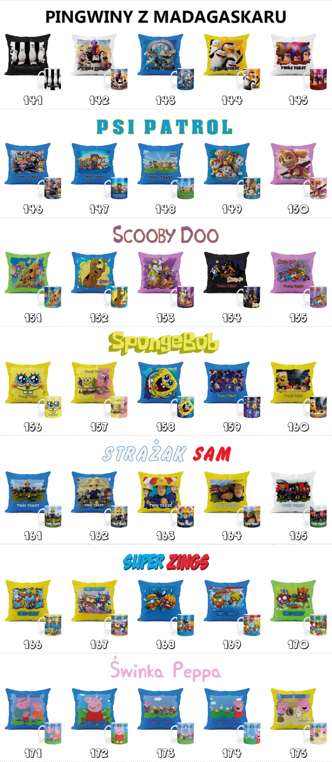 ZESTAW: KUBEK + POSZEWKA - SONIC HEDGEHOG - PREZENT WIELE WZORÓW + IMIĘ