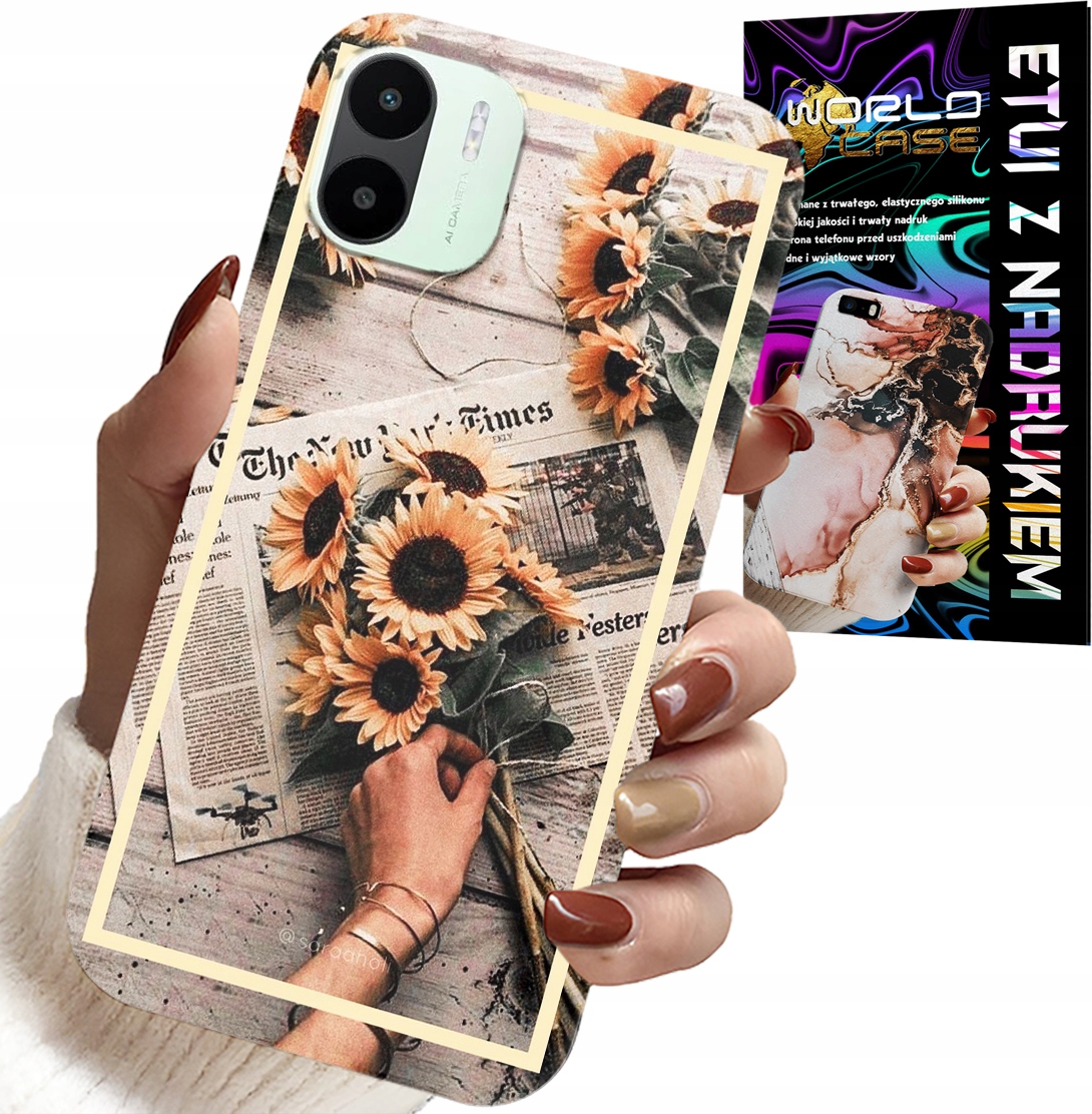 ETUI DO XIAOMI REDMI A2 - KWIATISTY WZÓR SŁONECZNIK SŁONECZNIKI