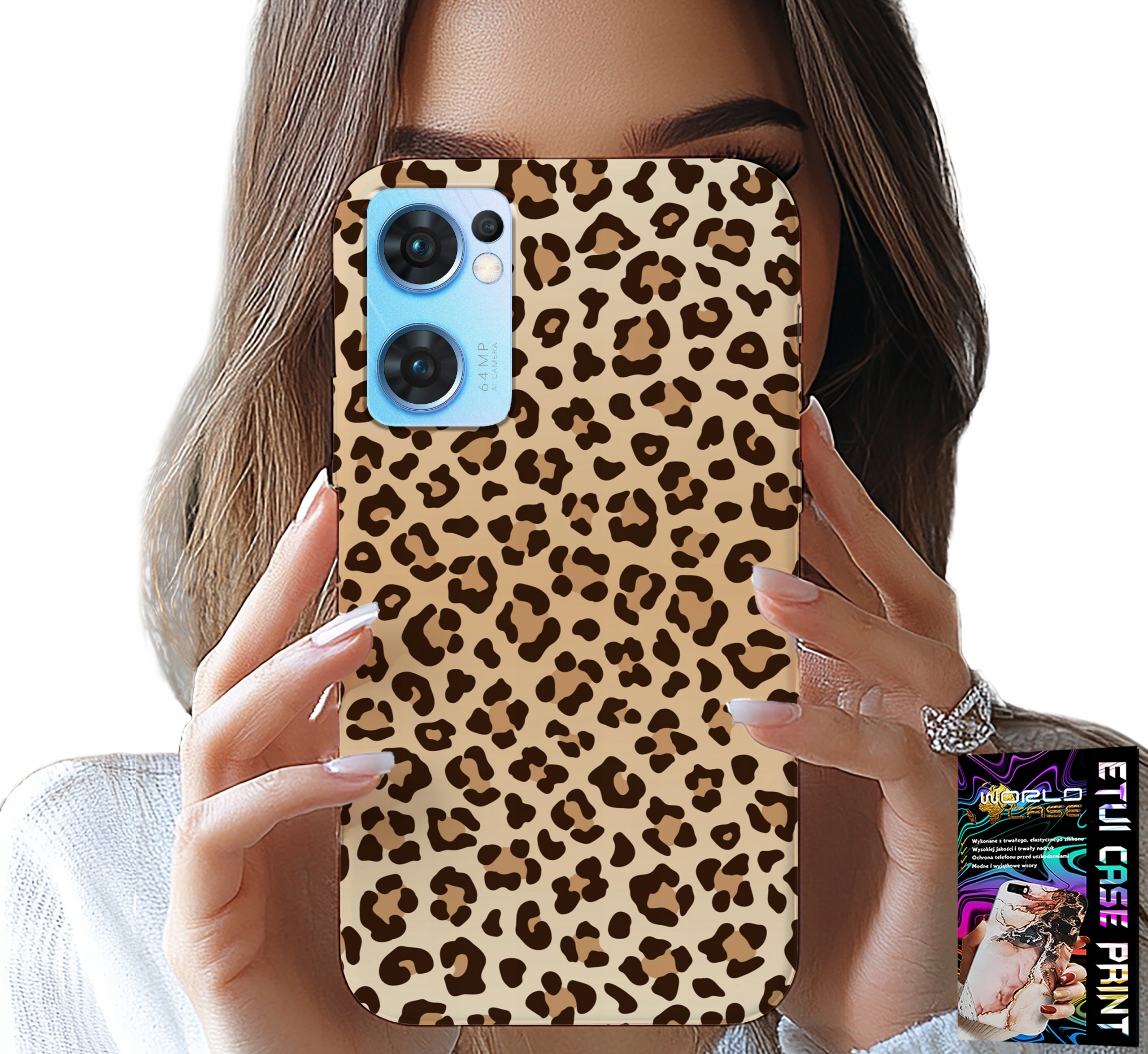 ETUI DO OPPO RENO7 5G - PLECKI W PANTERKĘ MODNE KOBIECE WZORY