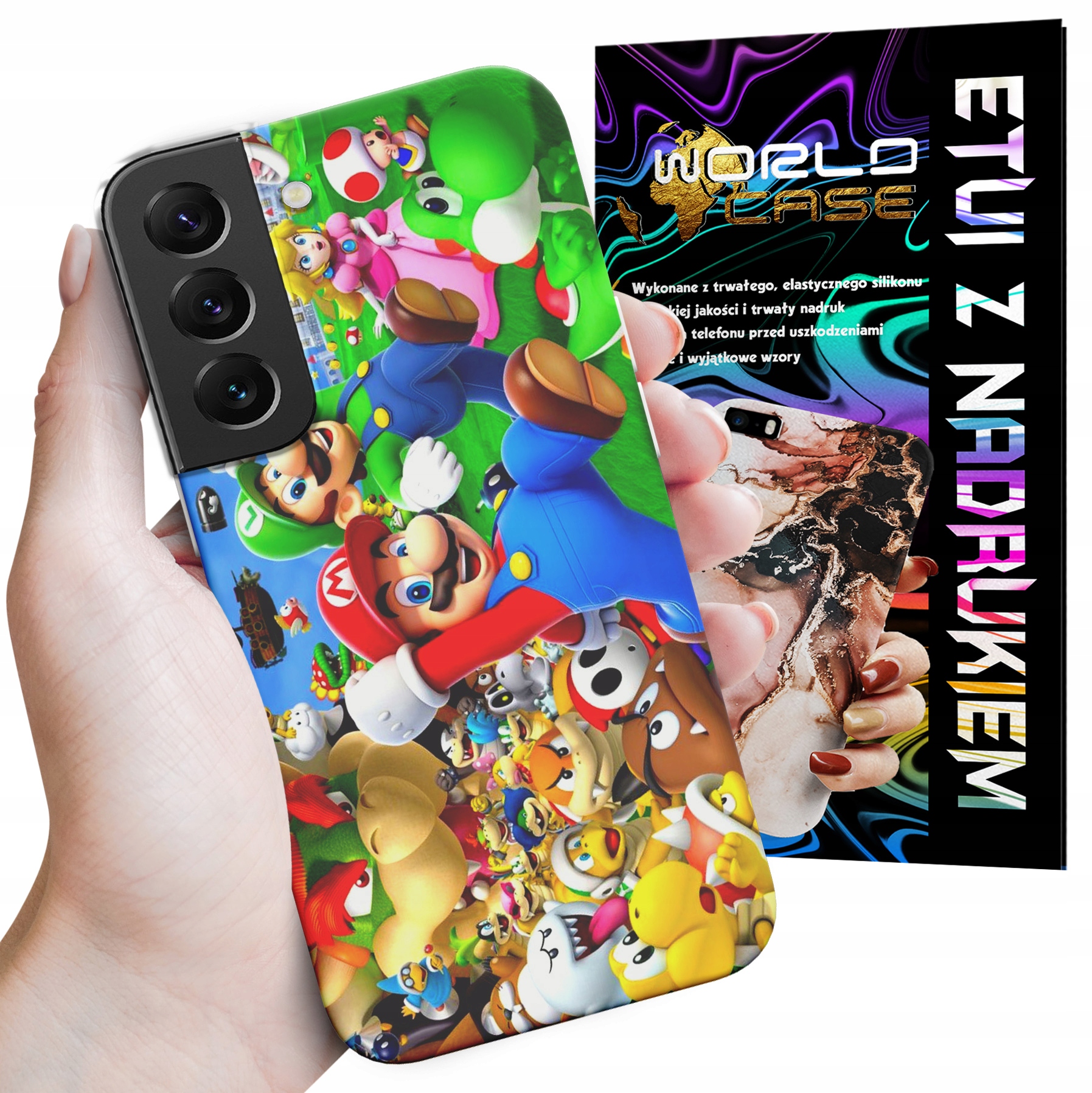 ETUI CASE DO SAMSUNG S22 PLUS - SUPER MARIO BROS BAJKI WZORY WYBÓR