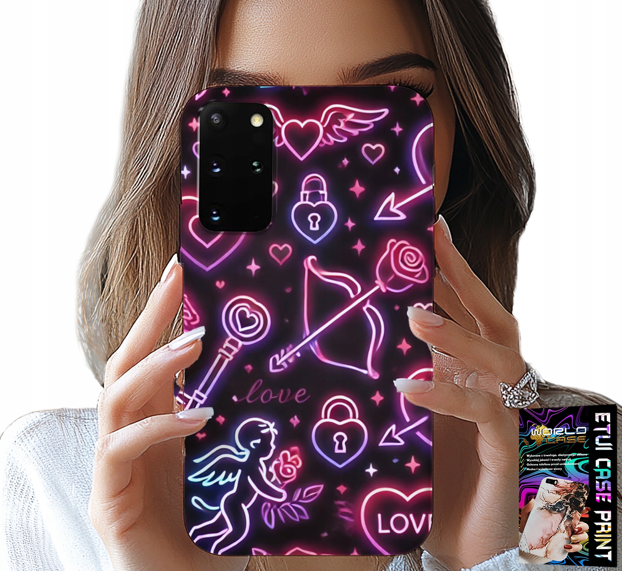 ETUI DO SAMSUNG GALAXY S20 PLUS - WALENTYNKOWY CASE, ŁUP, KUPIDYN, SERCA