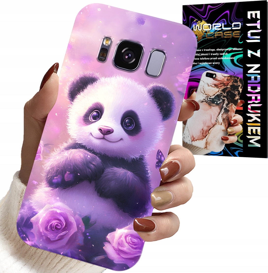 ETUI DO SAMSUNG GALAXY S8 - SŁODKA PANDA WZORY DLA DZIECI + FOLIA