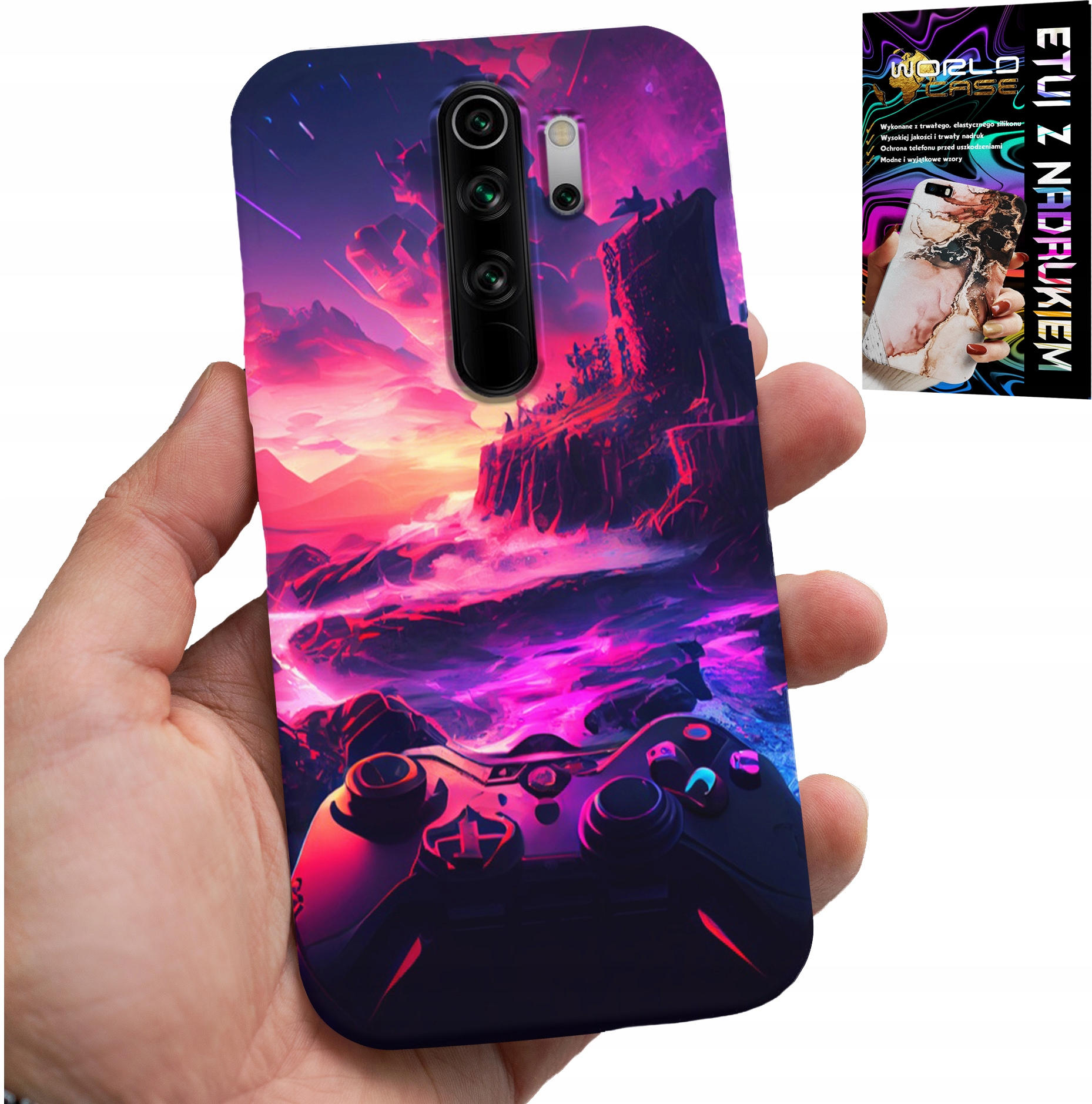 ETUI DO XIAOMI NOTE 8 PRO - CASE DLA GRACZA, WZORY Z GIER, PREZENT
