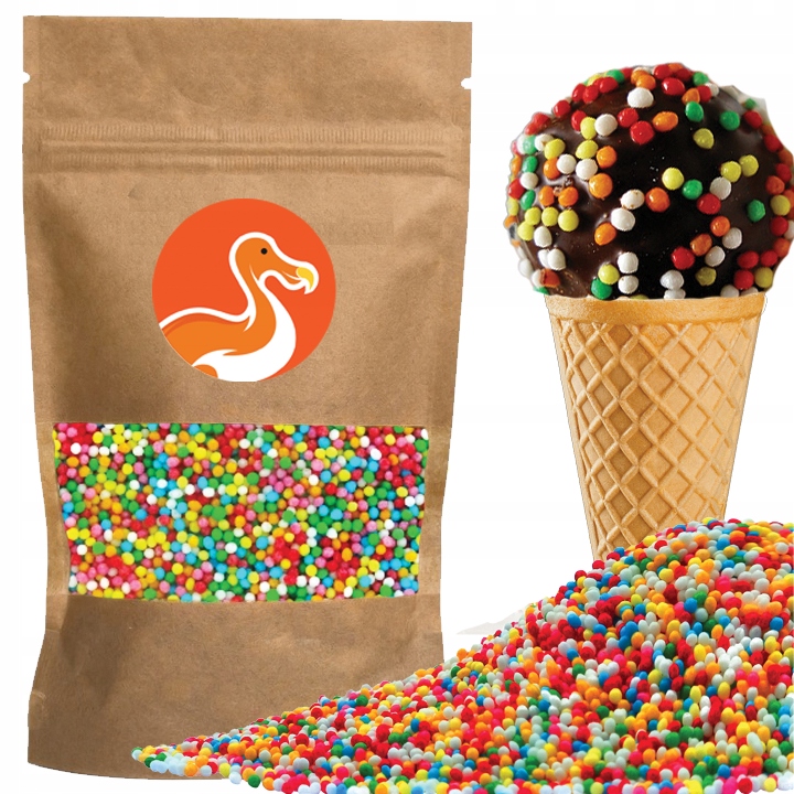 POSYPKA MACZKI CUKROWE KOLOROWE DEKORACJA NA TORT URODZINOWY 100G