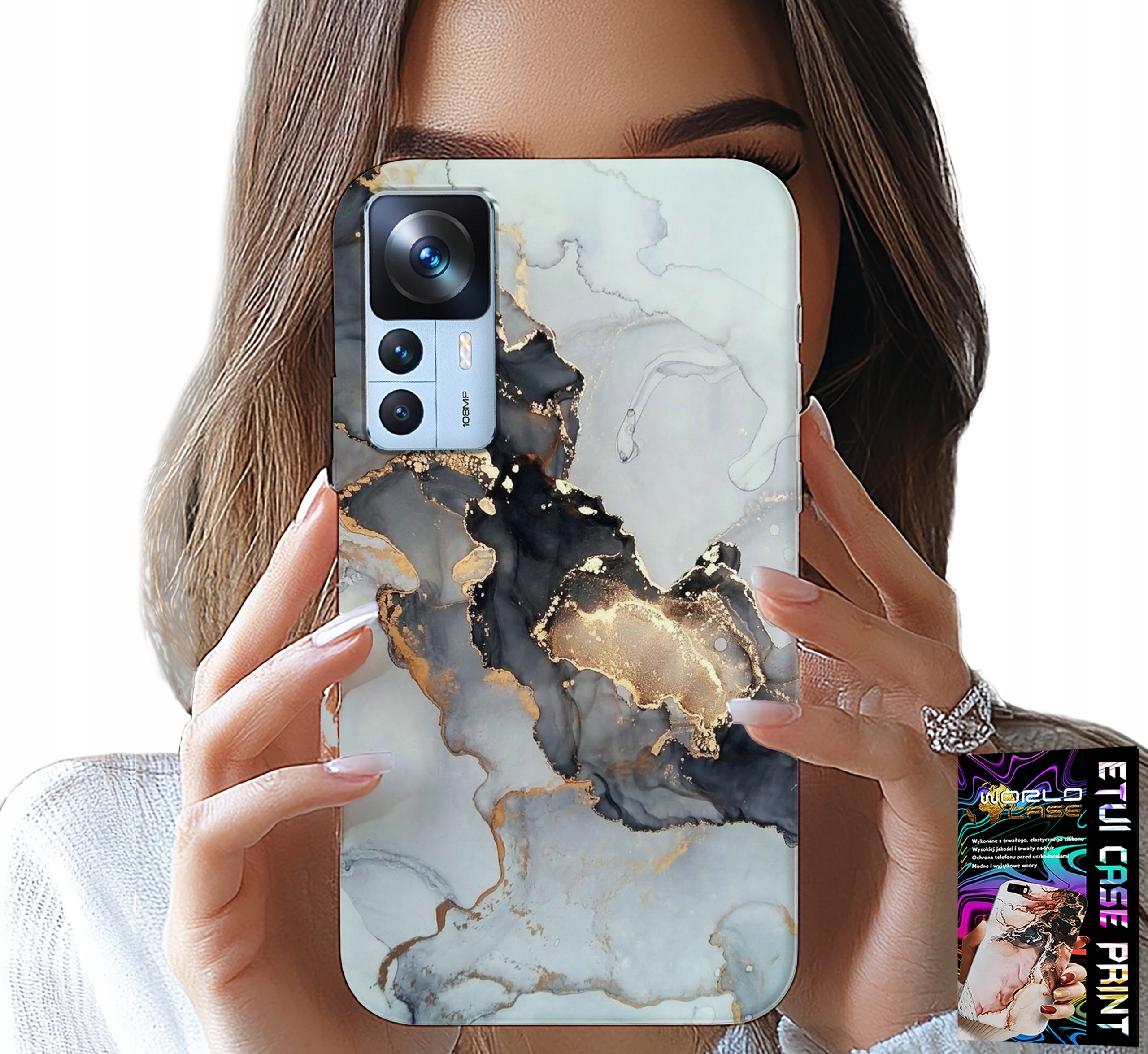 ETUI DO XIAOMI 12T / 12T PRO - ELEGANCKI MARMUREK MODNE KOBIECE WZORY