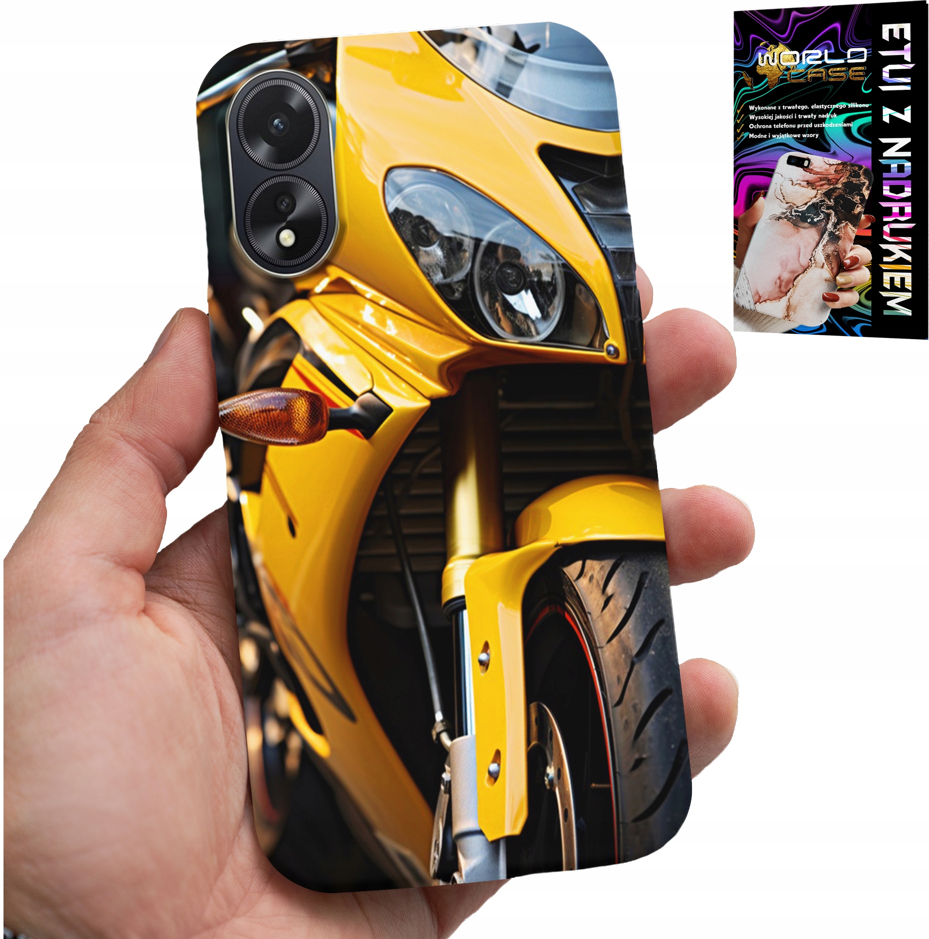ETUI DO OPPO A38 4G - MOTOR MOTOCYKL FAN OBUDOWA CASE PLECKI