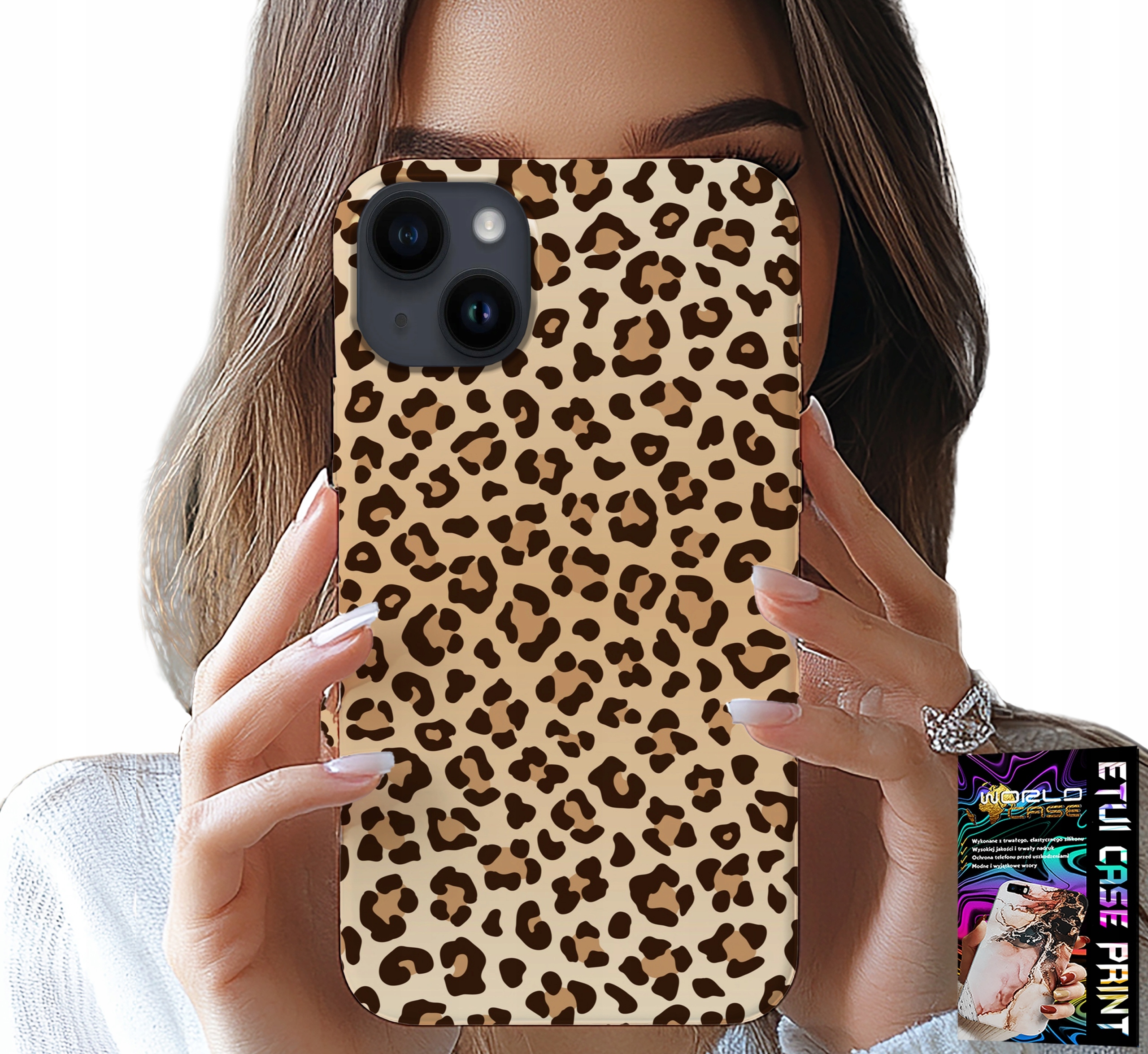ETUI DO IPHONE 15 PLUS - PLECKI W PANTERKĘ MODNE KOBIECE WZORY
