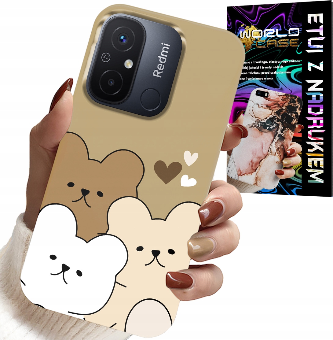 ETUI DO XIAOMI REDMI 12C - MIŚ, MISIE WZORY DLA NAJMŁODSZYCH DZIECI