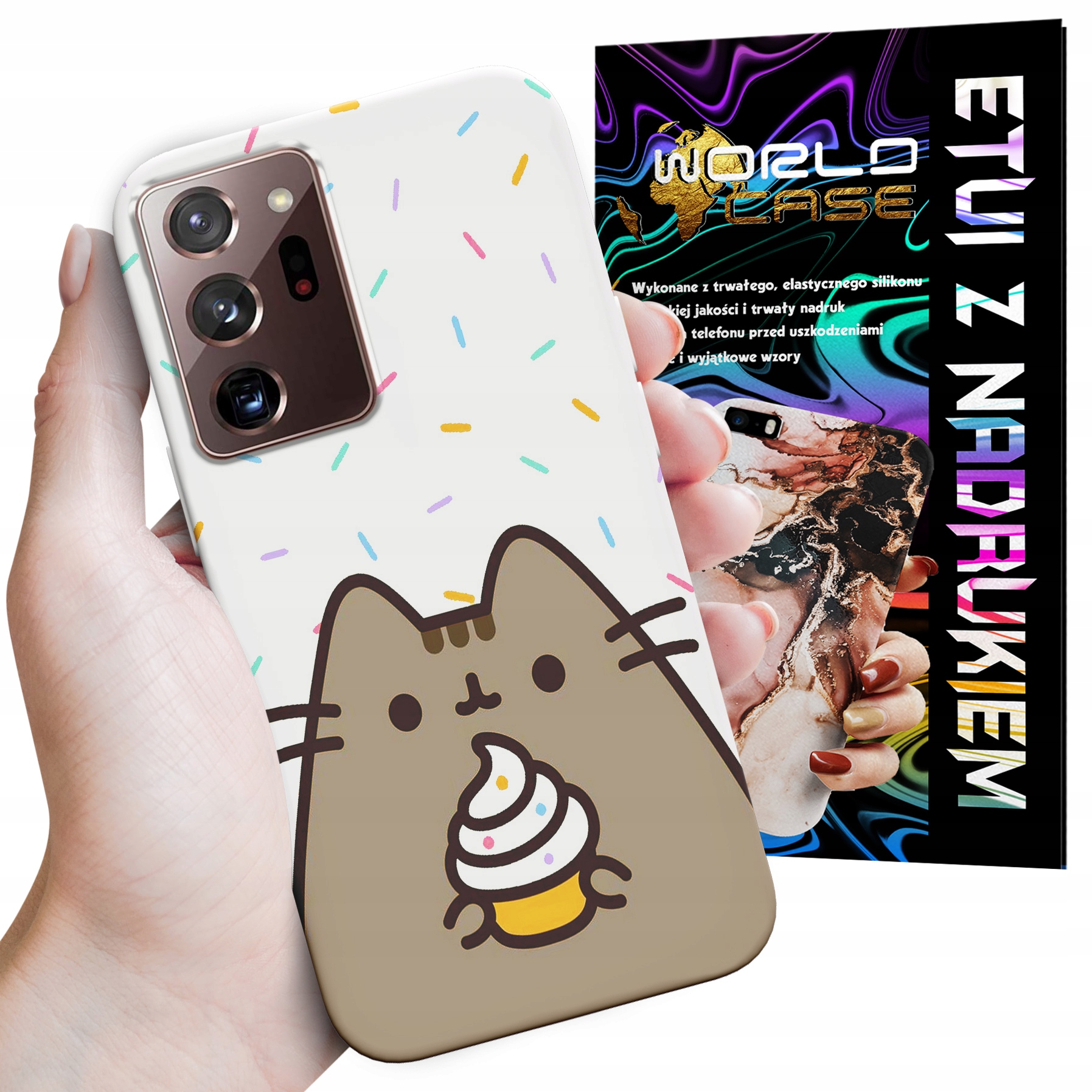 ETUI CASE DO SAMSUNG NOTE 20 ULTRA - SŁODKI KOTEK KOT OBUDOWA PLECKI