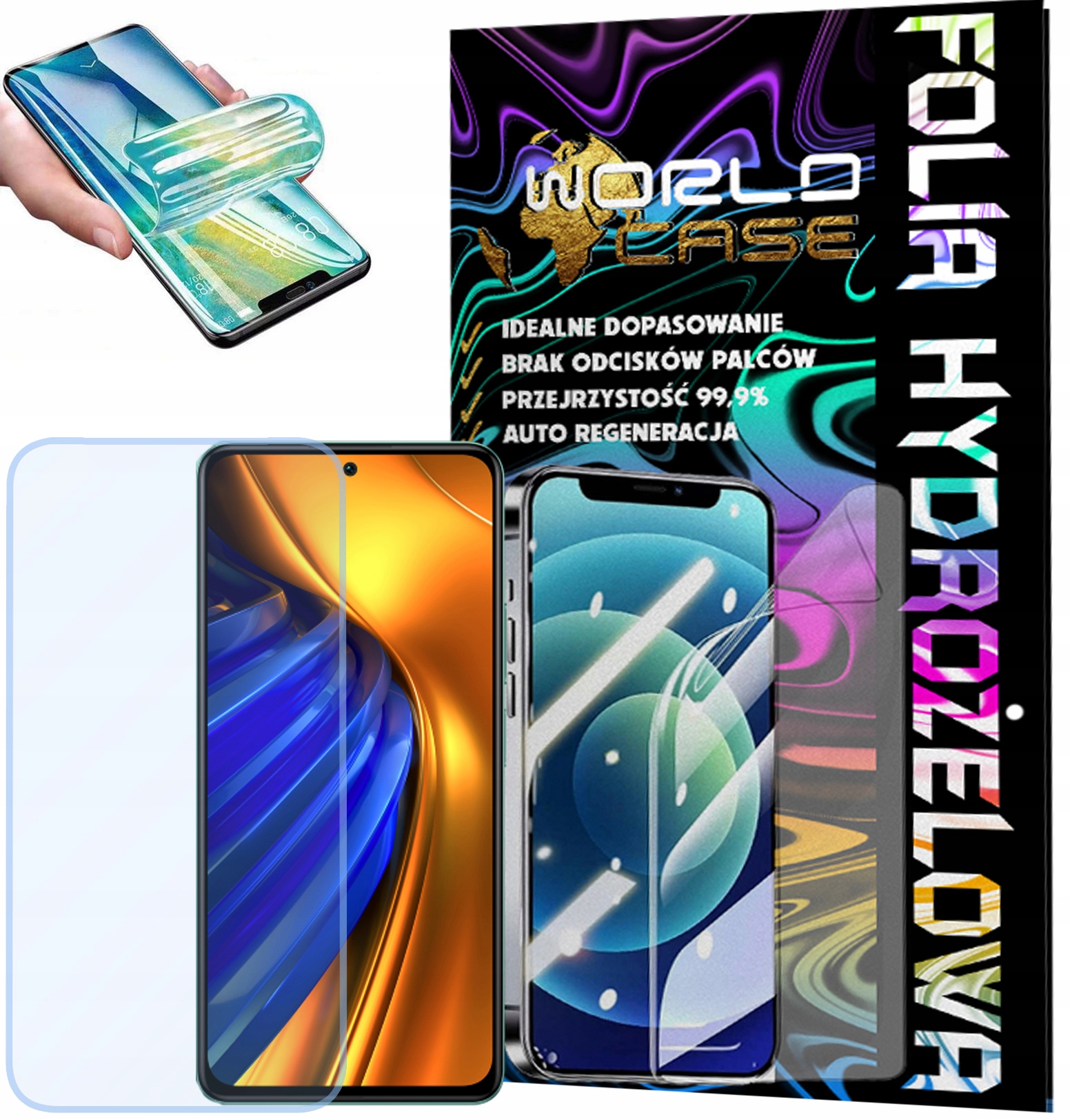 FOLIA HYDROŻELOWA OCHRONNA DO POCO F4 NA EKRAN MOCNA WYTRZYMAŁA