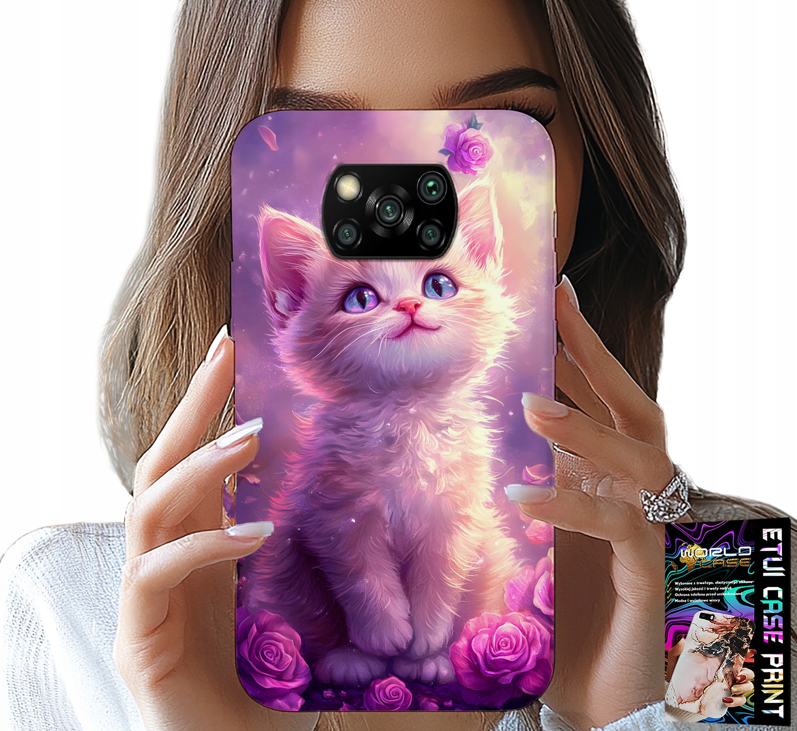 ETUI DO XIAOMI POCO X3 - SŁODKI KOTEK, KOT, WZORY ZE ZWIERZĘTAMI