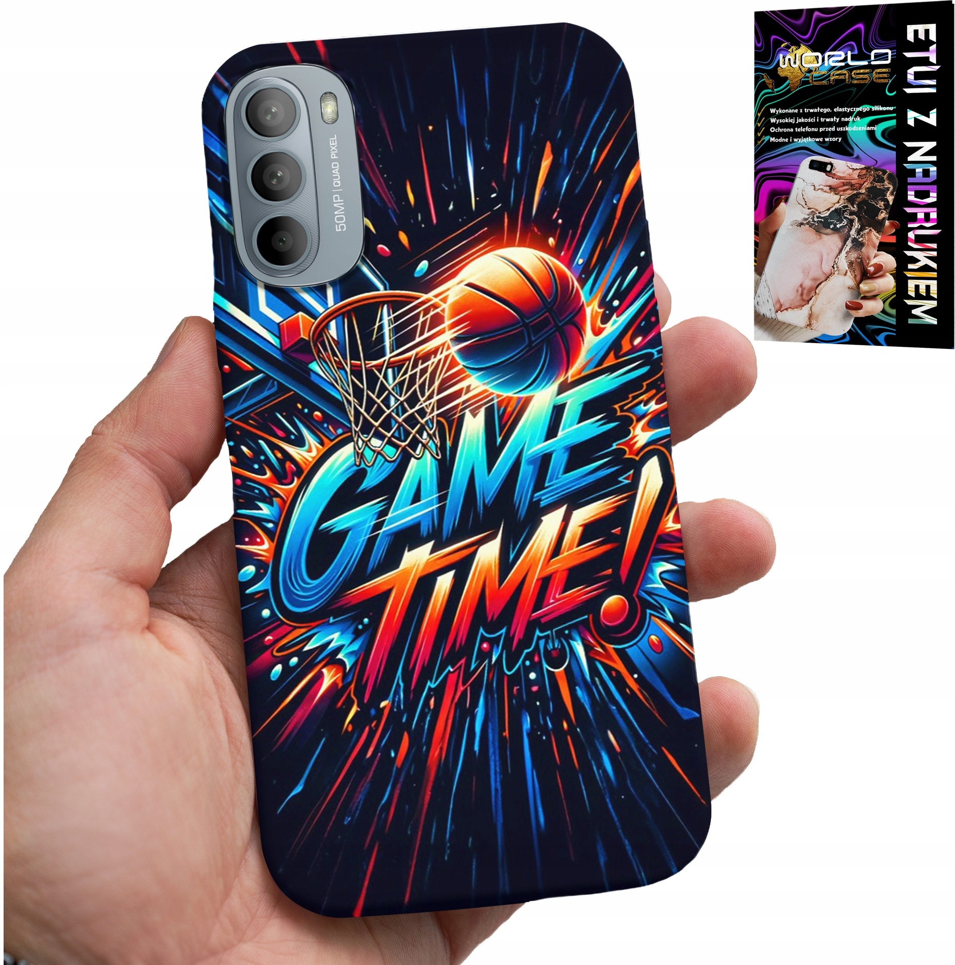ETUI DO MOTOROLA G31 / G41 - KOSZYKÓWKA NBA FAN 23 GAME TIME, OBUDOWA