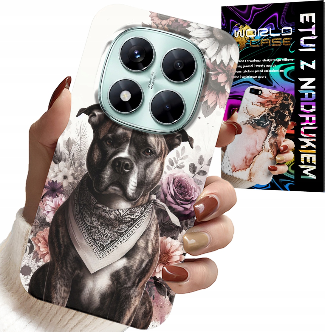 ETUI DO XIAOMI NOTE 14 PRO+ 5G - PITBULL GROŹNE PSY FUTERAŁ PLECKI CASE