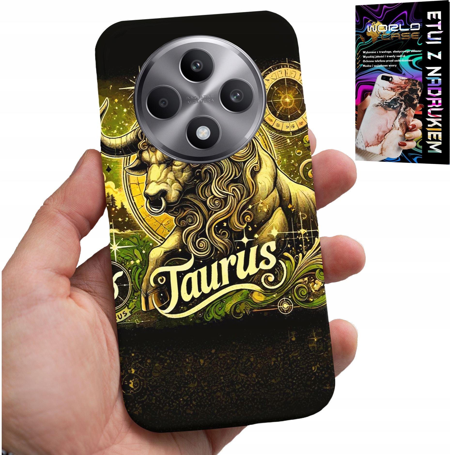 ETUI DO OPPO RENO12 F / 12FS 5G - ZNAK ZODIAKU BYK ASTRONOMIA FUTERAŁ