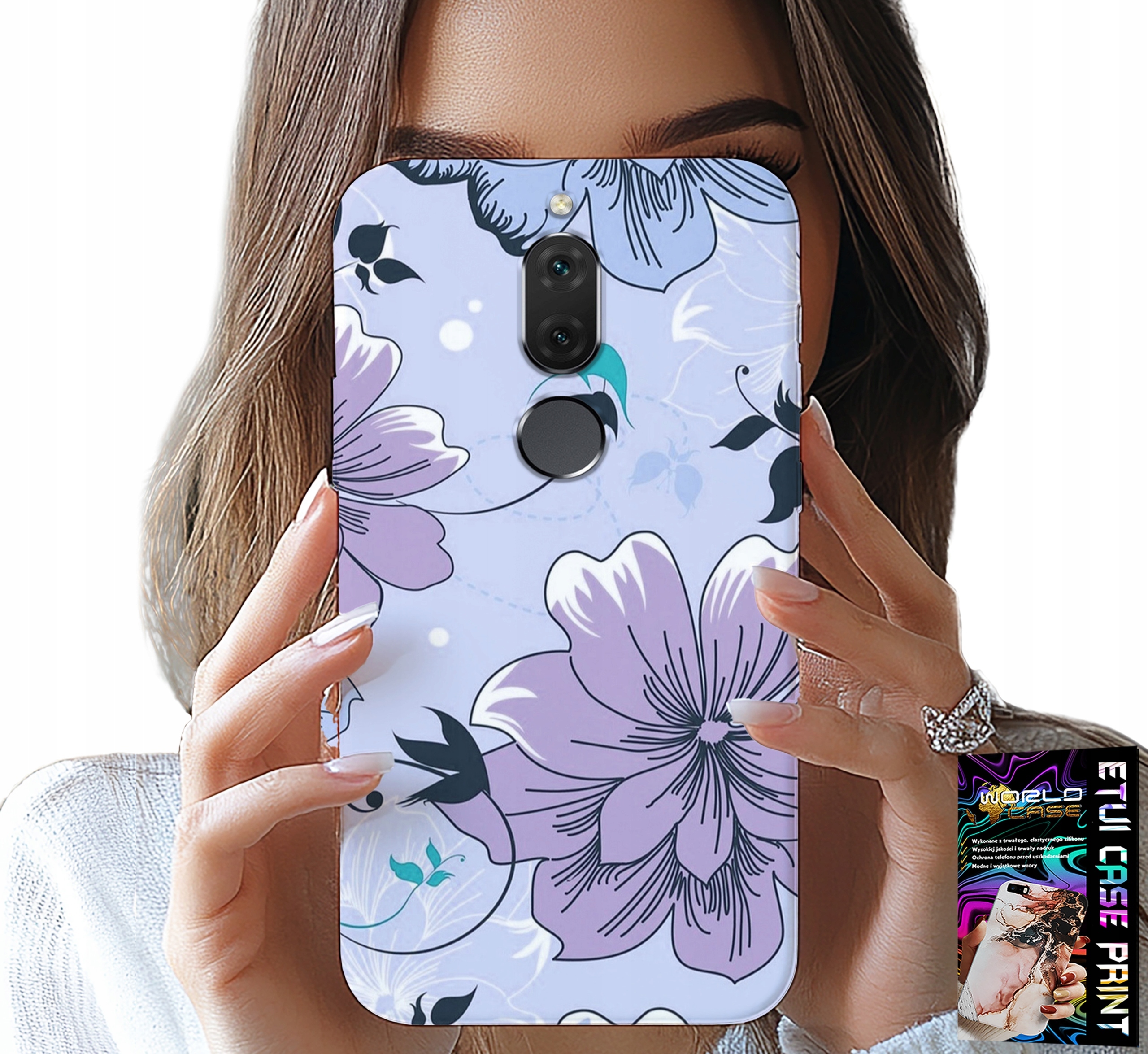 ETUI DO HUAWEI MATE 10 LITE - KWIATKI KWIECISTE MODNE WZORY PLECKI