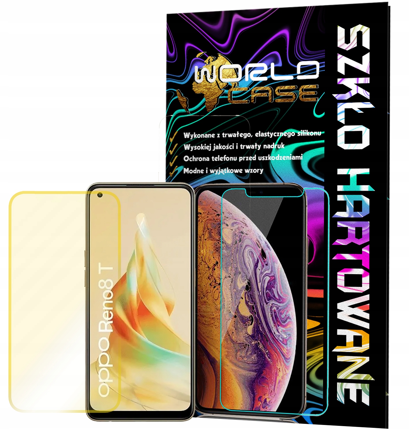 SZKŁO HARTOWANE DO OPPO RENO8 4G / 8 / 8z NA EKRAN SZKIEŁKO OCHRONNE