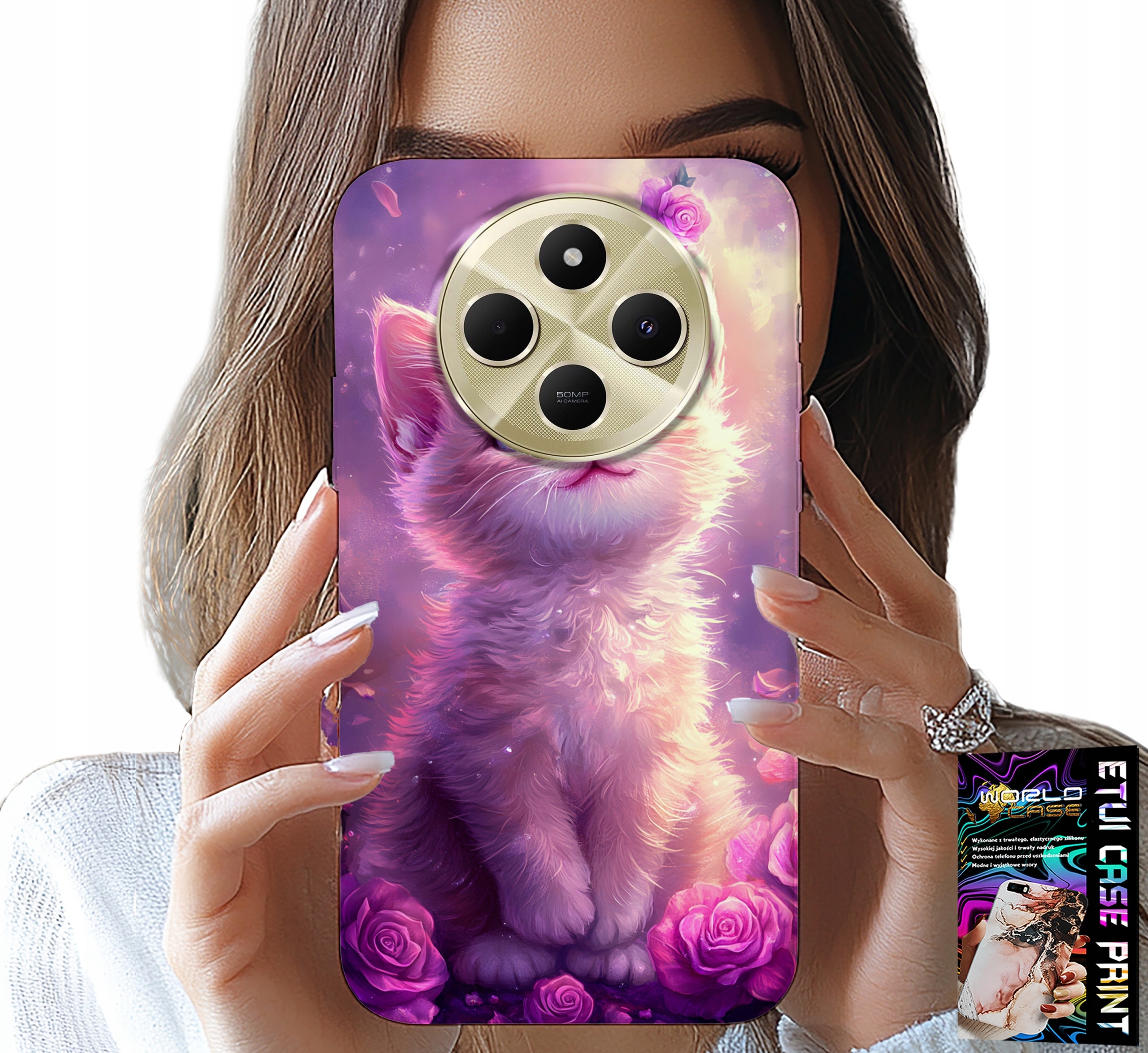 ETUI DO XIAOMI REDMI 14C 4G - SŁODKI KOTEK, KOT, WZORY ZE ZWIERZĘTAMI