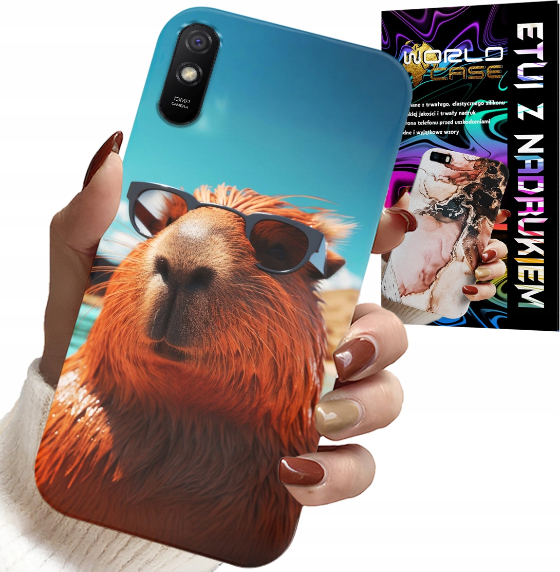 ETUI DO XIAOMI REDMI 9A - SŁODKA KAPIBARA, CAPIBARA CASE + SZKŁO