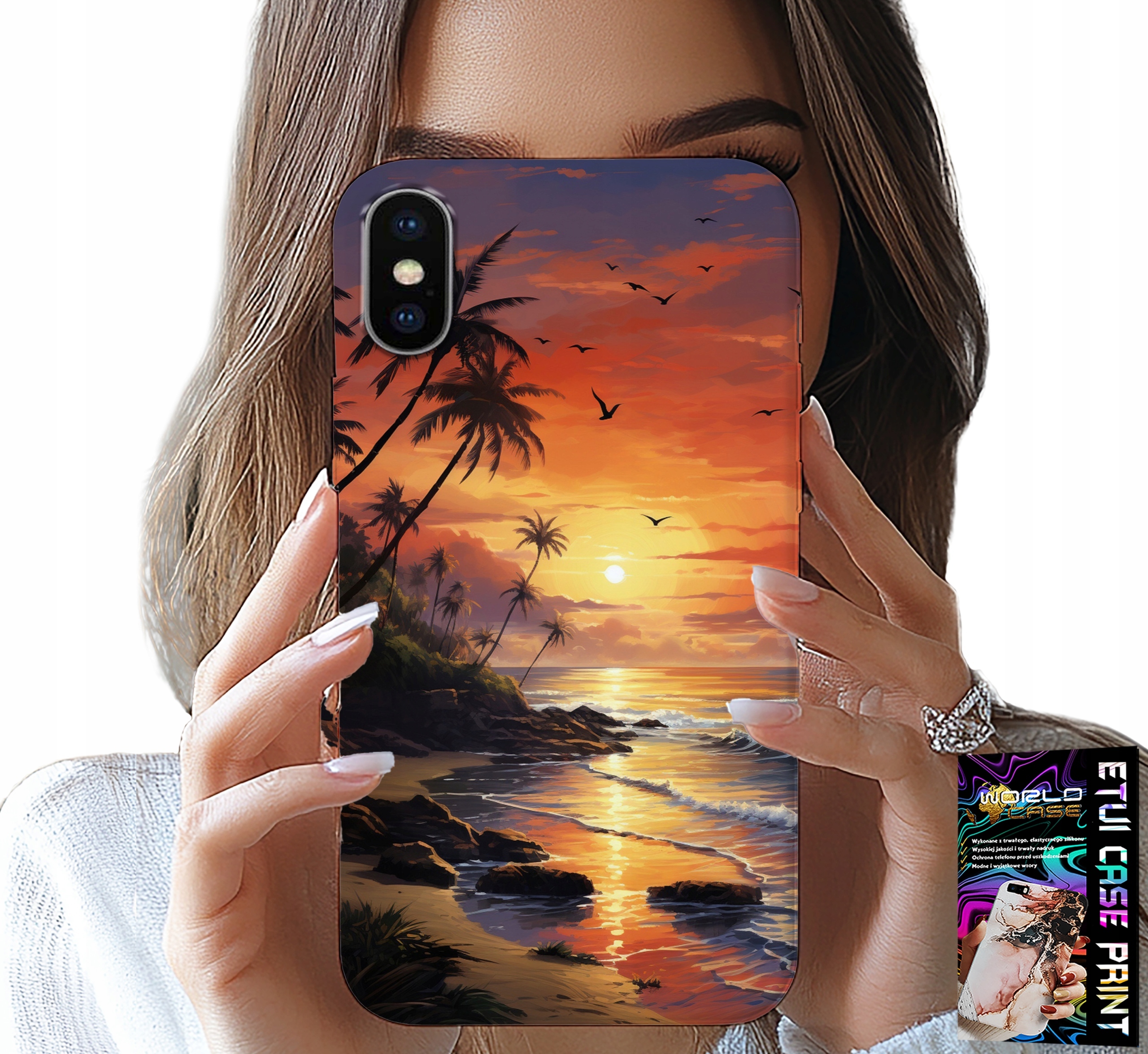 ETUI DO IPHONE X / XS - PLAŻA, WAKACJE, TROPIKALNA WYSPA OBUDOWA