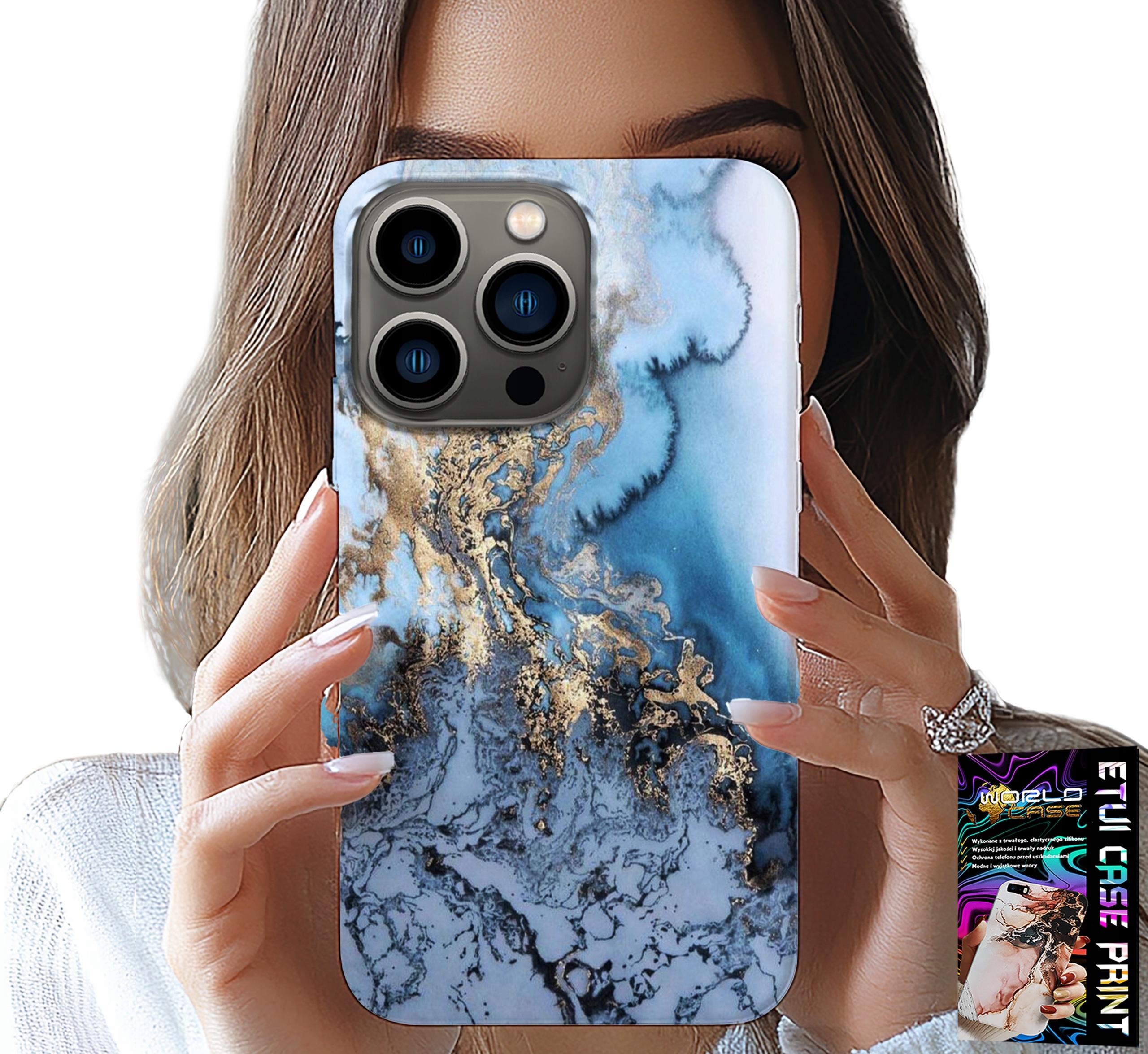 ETUI DO IPHONE 16 PRO MAX - MARMUREK MARMURKI DAMSKIE WZORY +SZKŁO