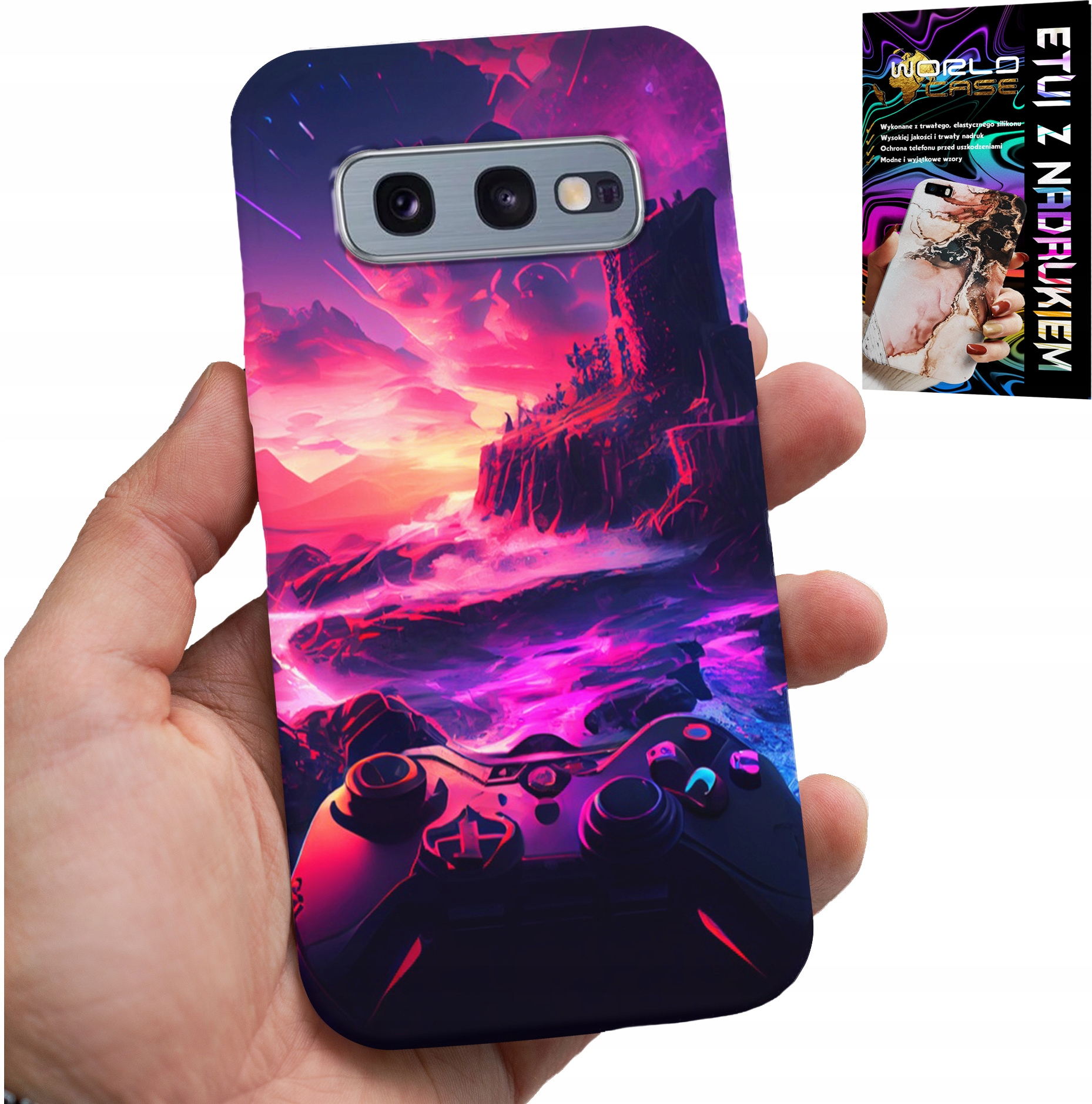 ETUI DO SAMSUNG GALAXY S10E - CASE DLA GRACZA, WZORY Z GIER, PREZENT