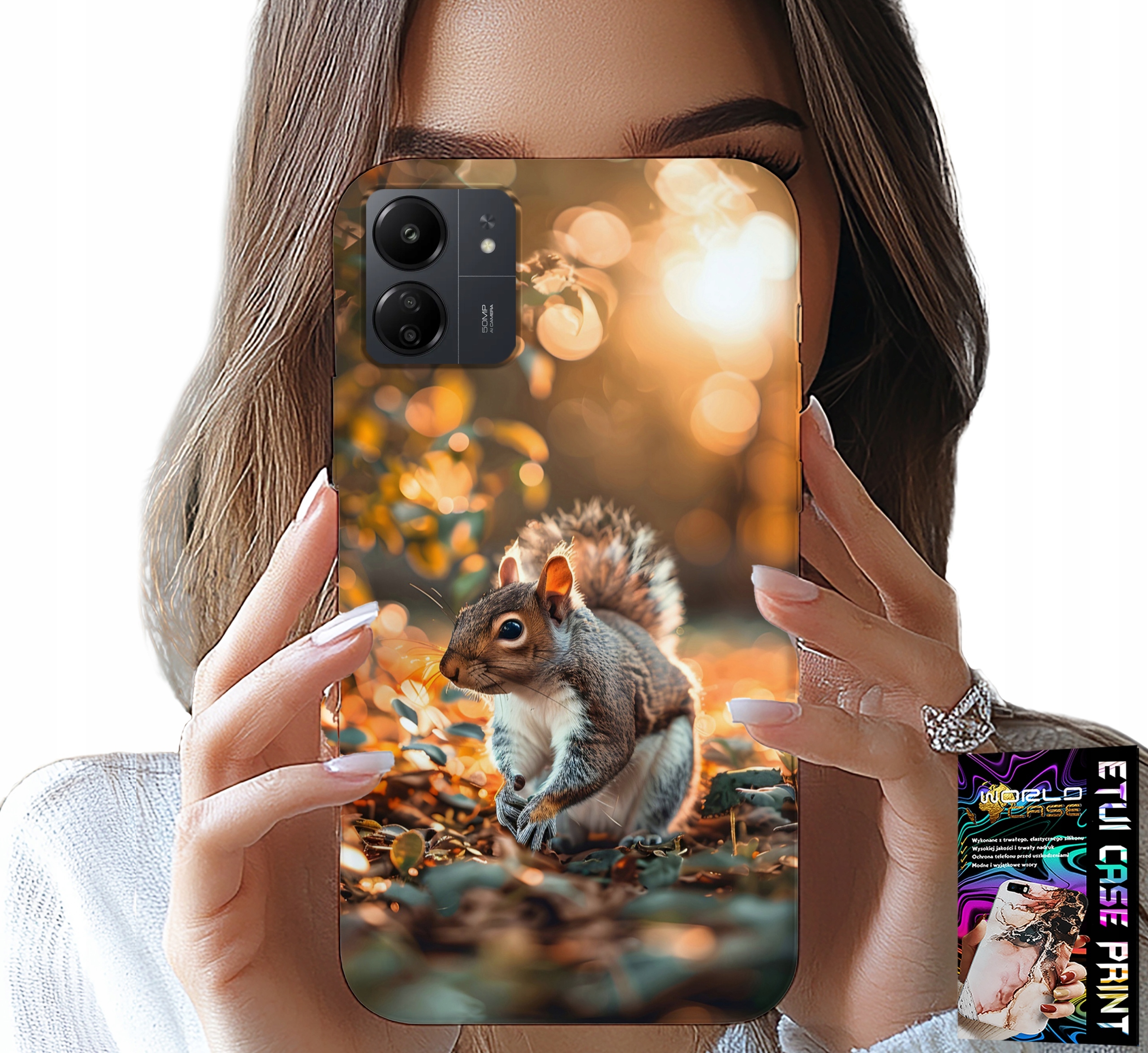 ETUI DO XIAOMI REDMI 13C 4G - SŁODKA WIEWIÓRKA, CASE Z WŁASNYM MOTYWEM