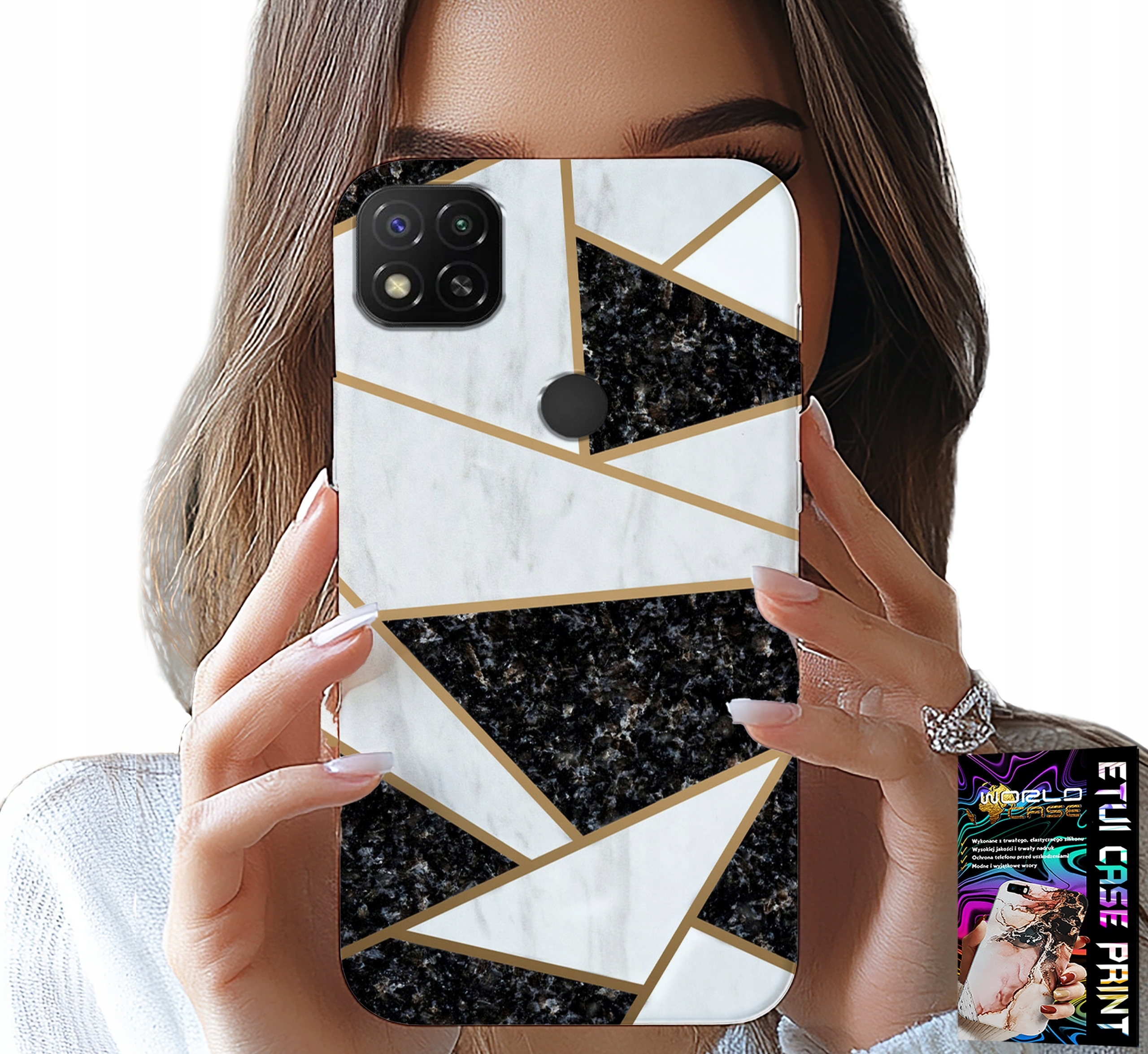 ETUI DO XIAOMI REDMI 9C - ELEGANCKIE MODNE WZORY CASE + SZKŁO