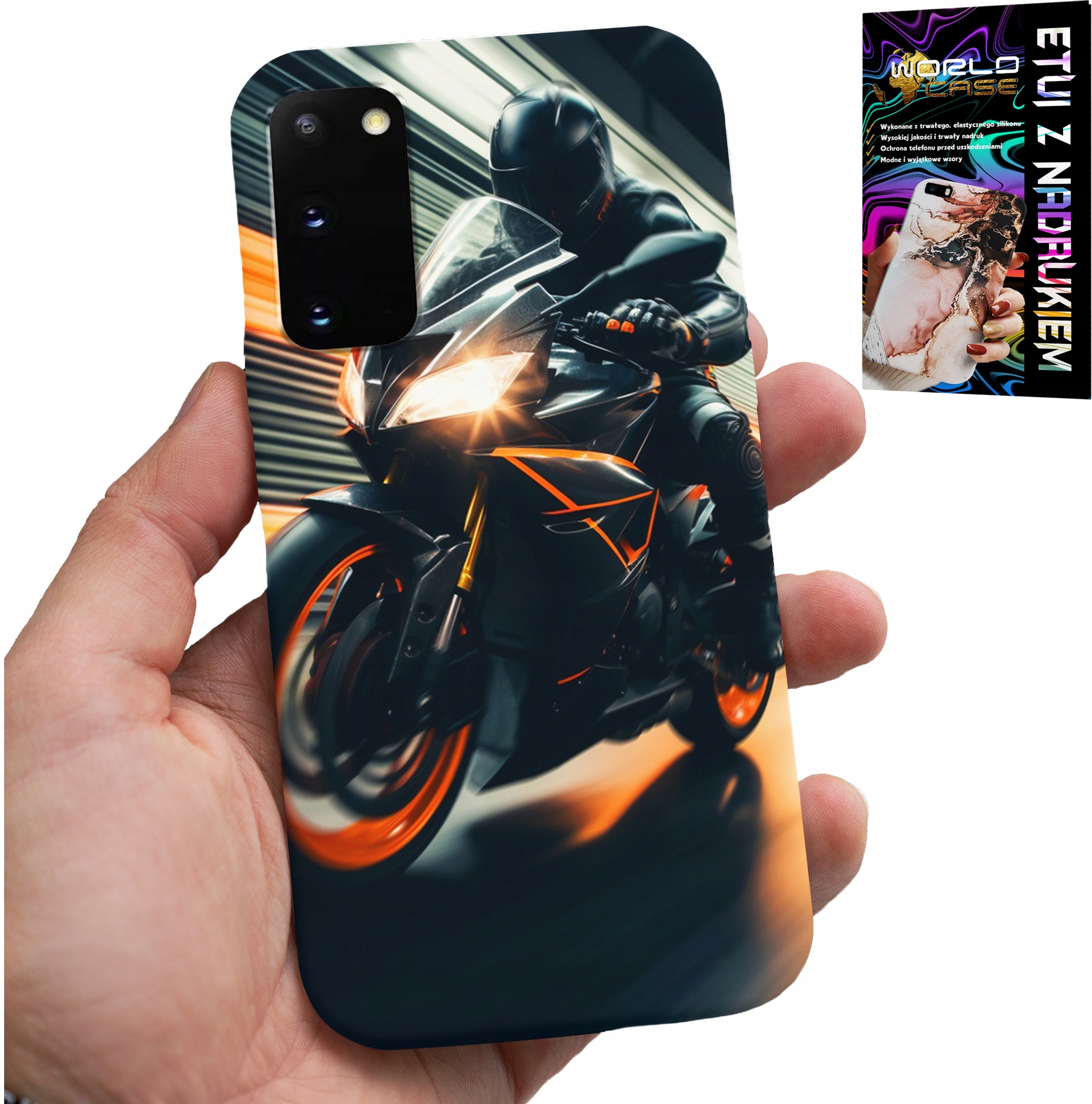 ETUI DO SAMSUNG GALAXY S20 - MOTOCYKLISTA MOTOR FAN MOTOCYKL + FOLIA