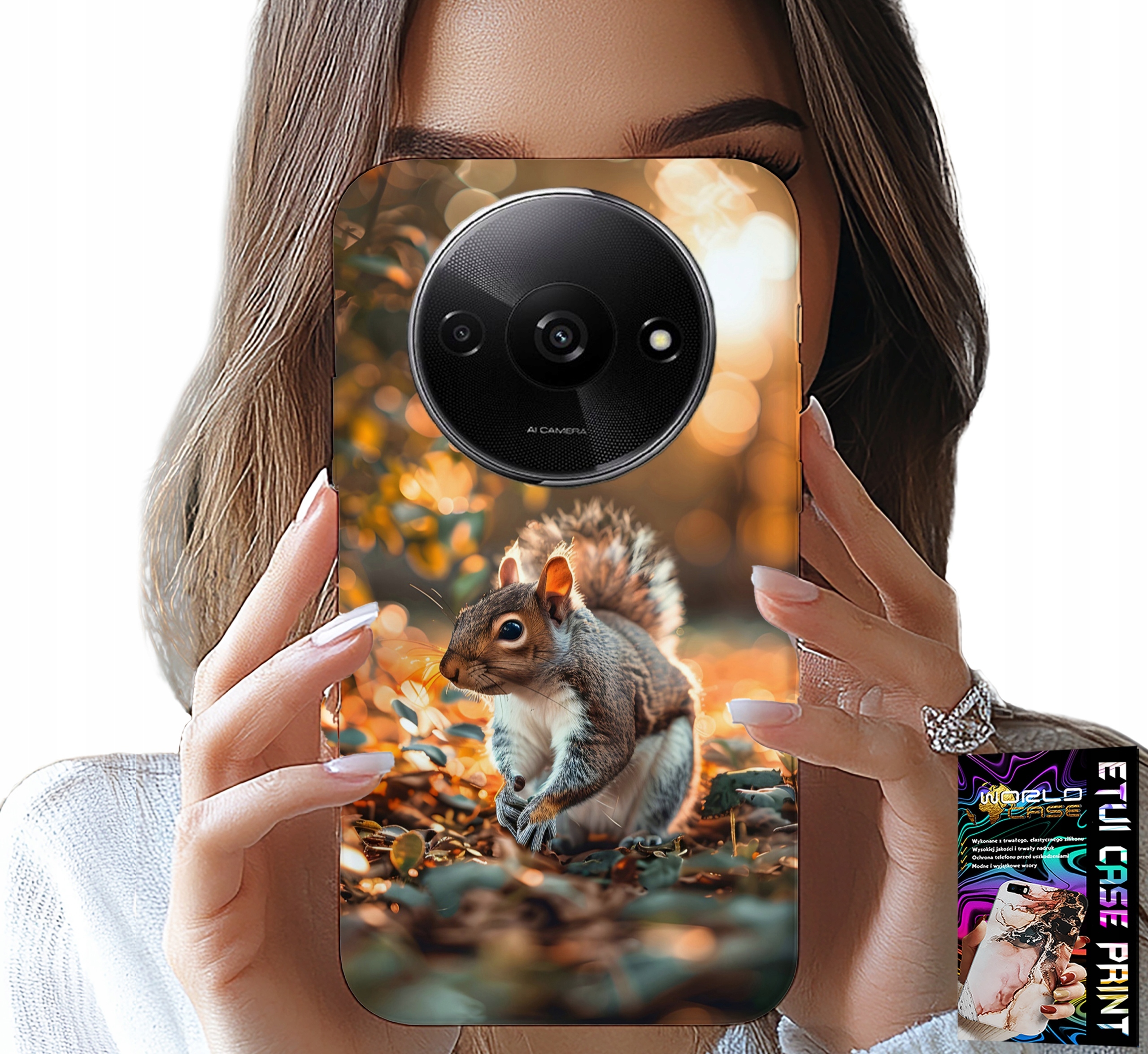 ETUI DO XIAOMI REDMI A3 - SŁODKA WIEWIÓRKA, CASE Z WŁASNYM MOTYWEM