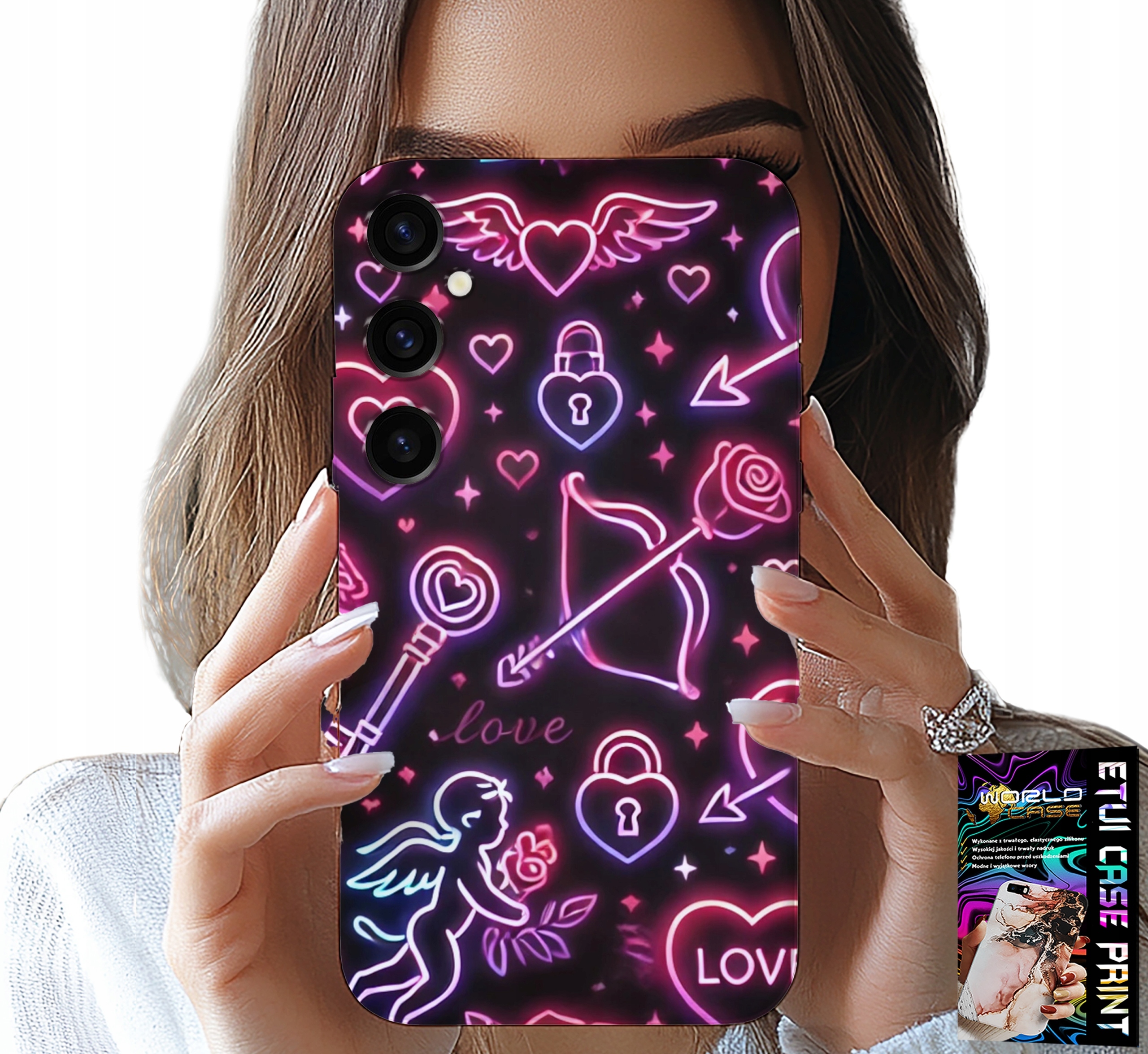 ETUI DO SAMSUNG GALAXY S25 - WALENTYNKOWY CASE, ŁUP, KUPIDYN, SERCA