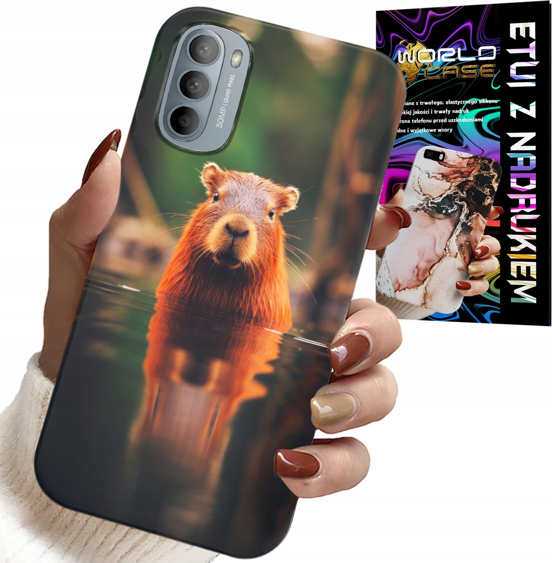 ETUI DO MOTOROLA G31 / G41 - SŁODKA KAPIBARA, CAPIBARA, WIELE WZORÓW