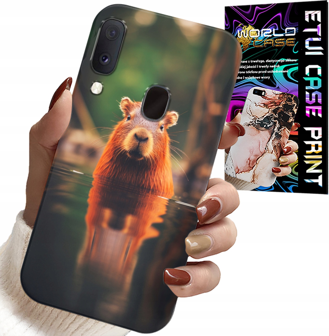ETUI DO SAMSUNG GALAXY A40 - SŁODKA KAPIBARA, CAPIBARA, WIELE WZORÓW