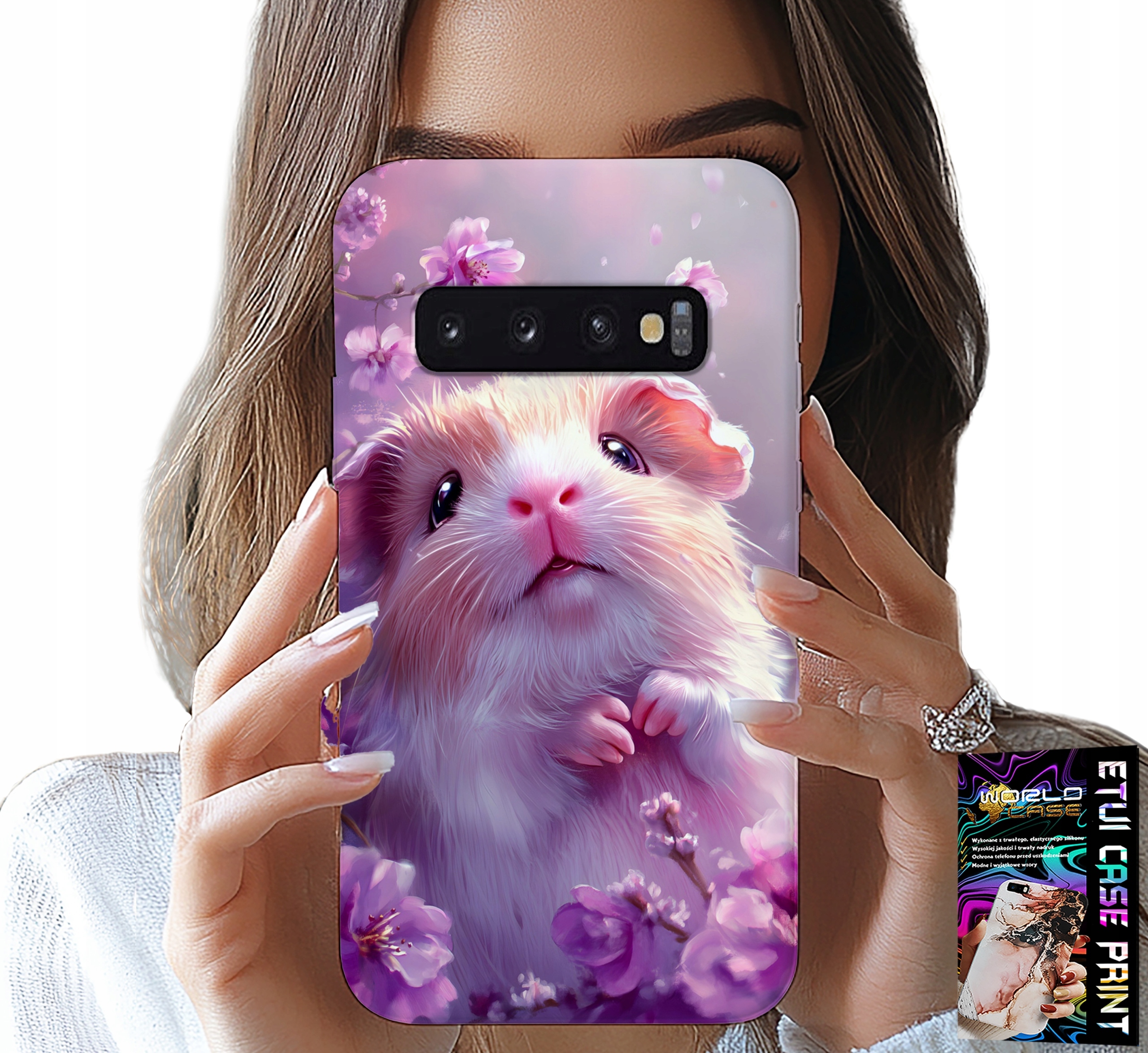 ETUI DO SAMSUNG GALAXY S10 - SŁODKI CHOMIK, GRYZONIE WZORY DLA DZIECI
