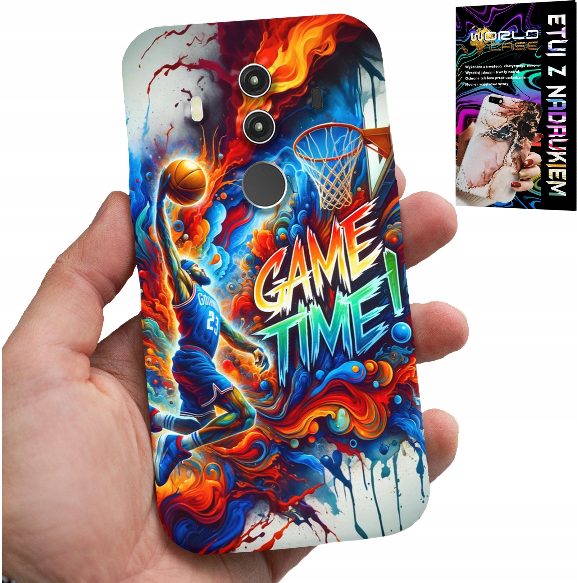 ETUI DO HUAWEI MATE 10 PRO - KOSZYKÓWKA NBA GAME TIME, CASE + FOLIA