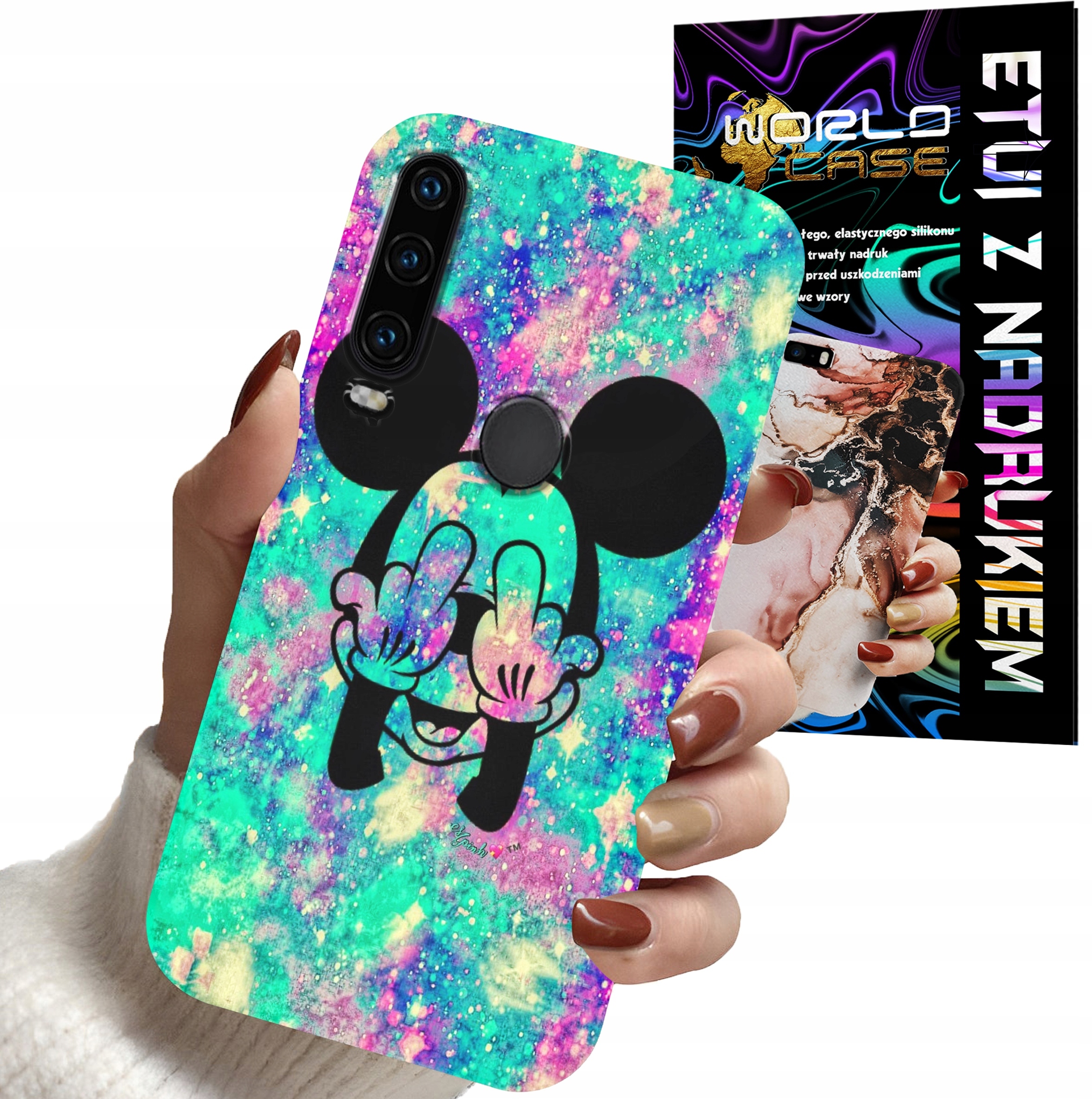 ETUI CASE DO HUAWEI Y6P - MYSZKA MINNIE DAMSKIE WZORY PLECKI