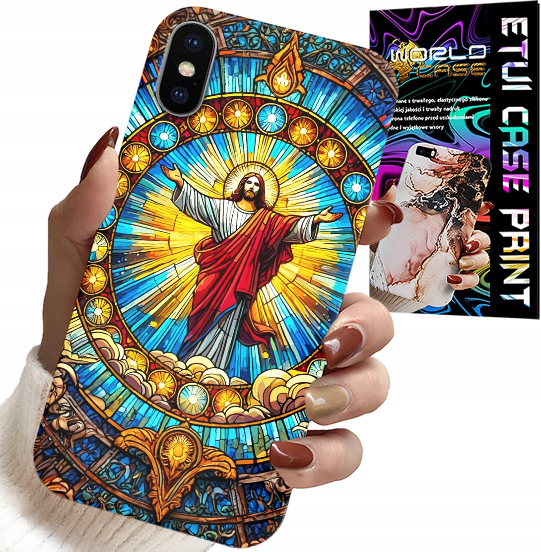ETUI DO IPHONE XS MAX - JEZUS CHRZEŚCIJAŃSTWO RELIGIA + SZKŁO