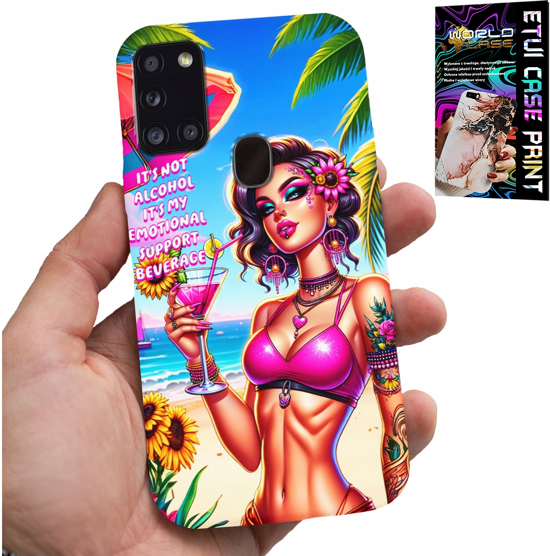 ETUI DO SAMSUNG GALAXY A21s - IT'S NOT ALCOHOL IT'S MY EMOTIONAL CASE