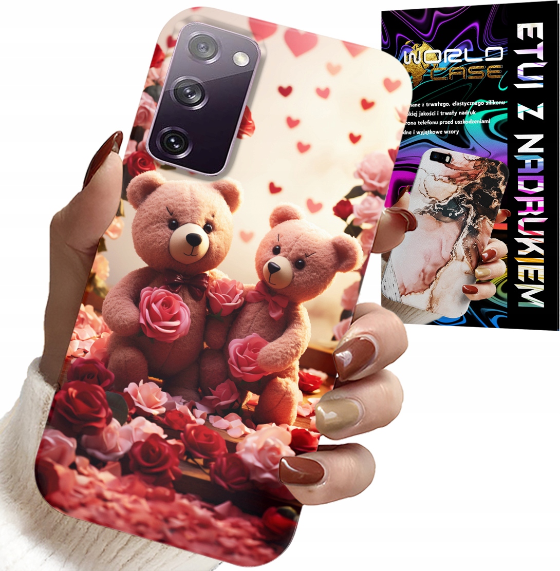 ETUI DO SAMSUNG GALAXY S20 FE - MISIE, LOVE YOU, SERCA WIELE WZORÓW CASE