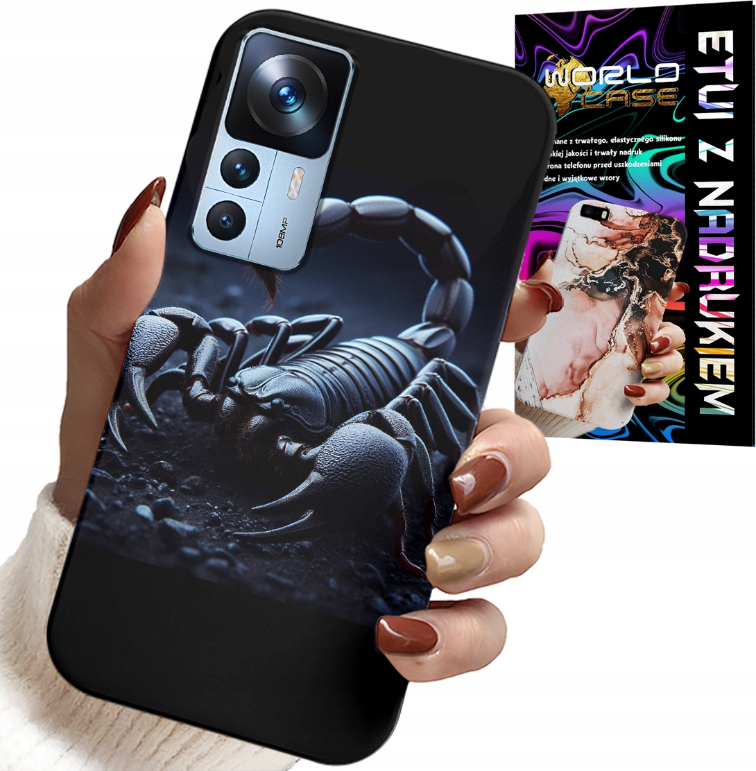 ETUI DO XIAOMI 12T / 12T PRO - SKORPION, SKORPIONY + FOLIA HYDROŻELOWA