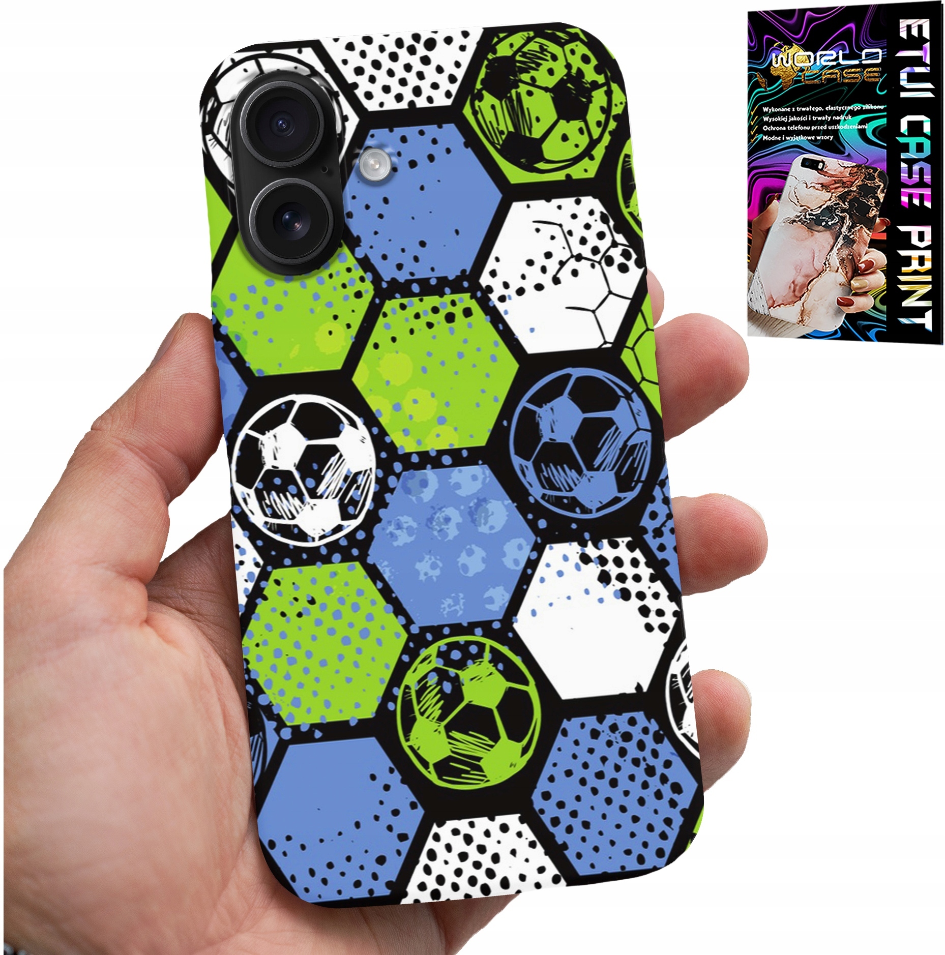 ETUI DO IPHONE 16 - PIŁKARSKIE WZORY PLECKÓW FOOTBALL CASE