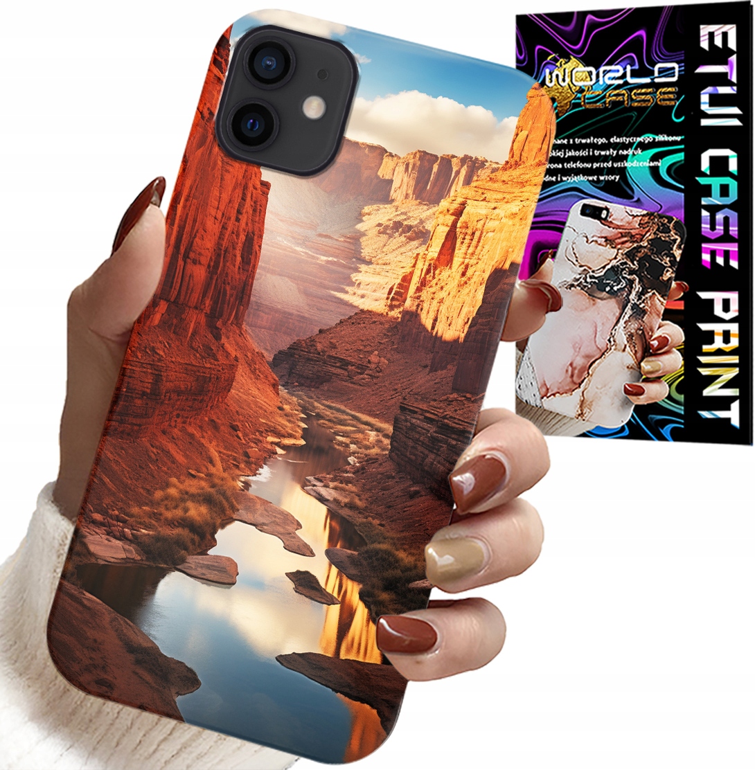 ETUI DO IPHONE 12 - WIELKI KANION PUSTYNIA PIĘKNE WZORY CASE