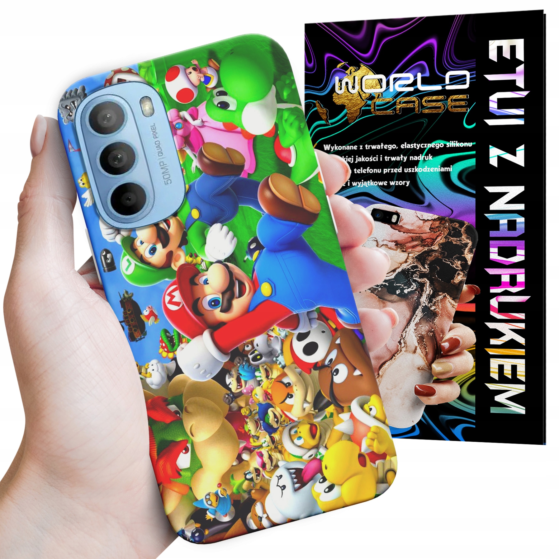 ETUI CASE DO MOTOROLA MOTO G52 / G82 - SUPER MARIO BROS BAJKI WZORY WYBÓR