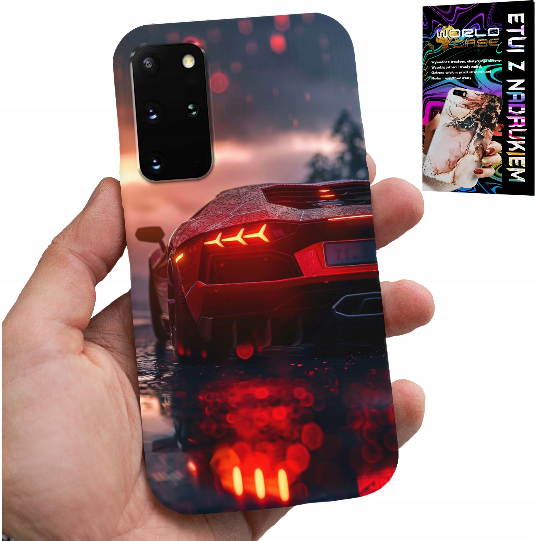 ETUI DO SAMSUNG GALAXY S20 PLUS - LUKSUSOWE SAMOCHODY, MEGA WZORY, OBUDOWA