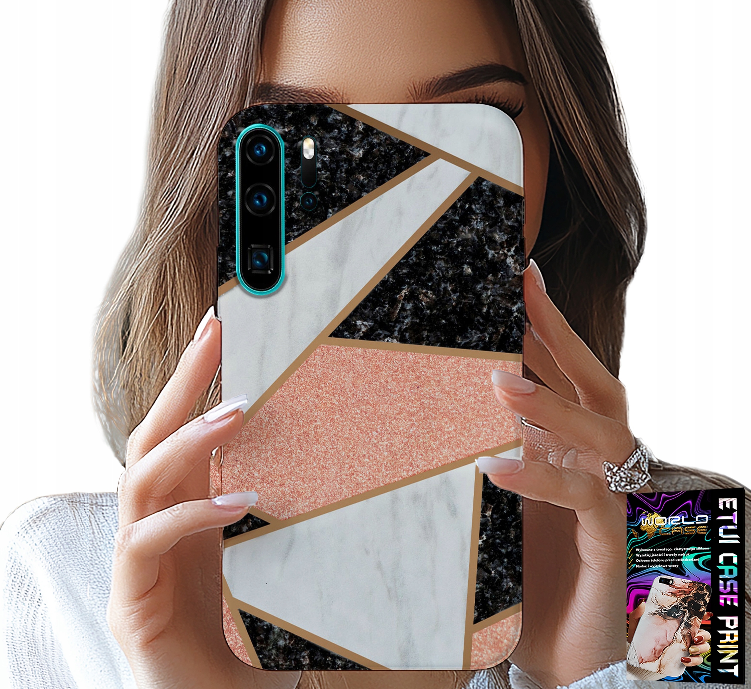 ETUI DO HUAWEI P30 PRO - ELEGANCKIE MODNE WZORY CASE + FOLIA